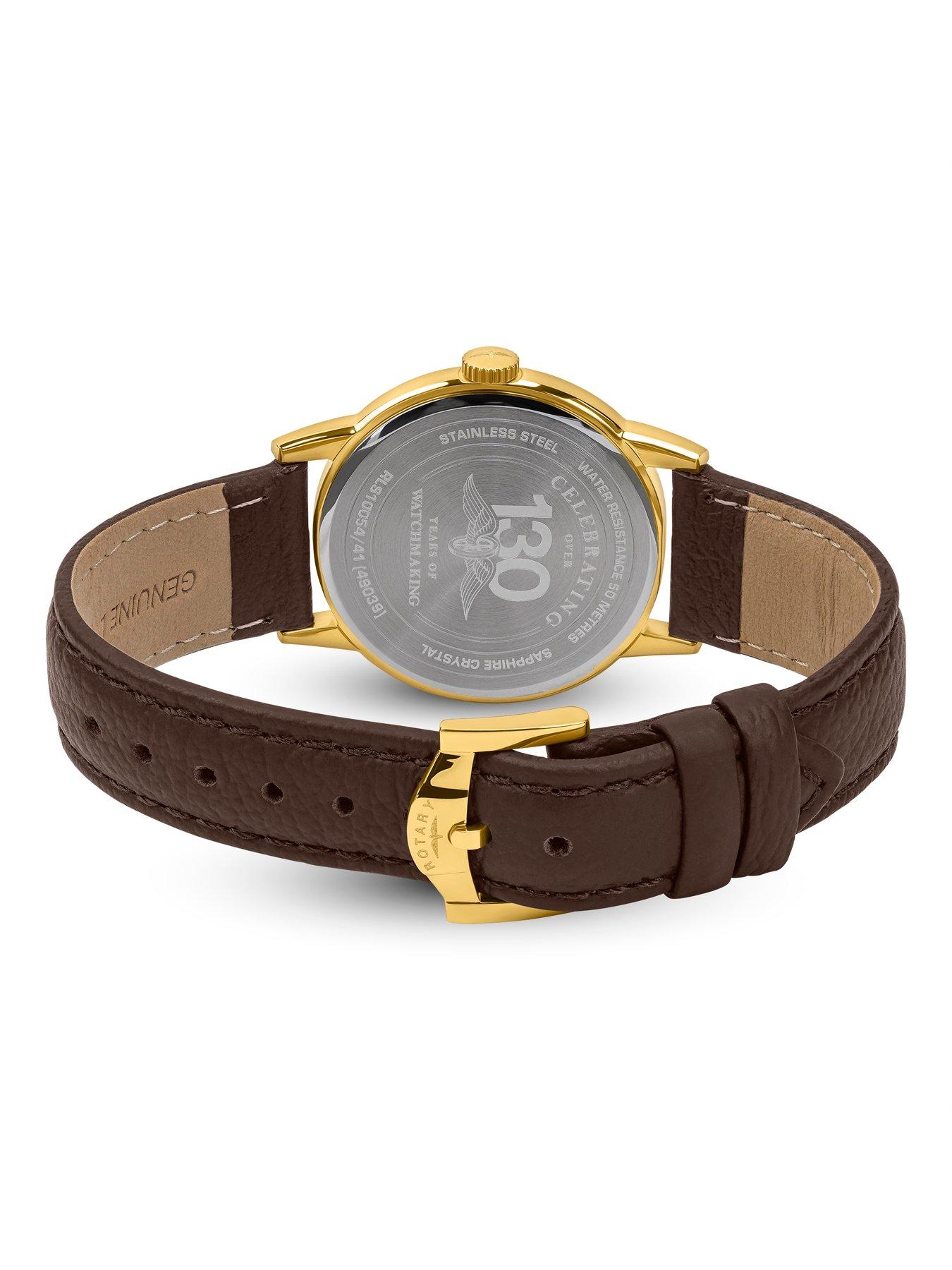 Image 5 of 6 of Rotary Ladies GP Brown Strap MOP Dial 50m