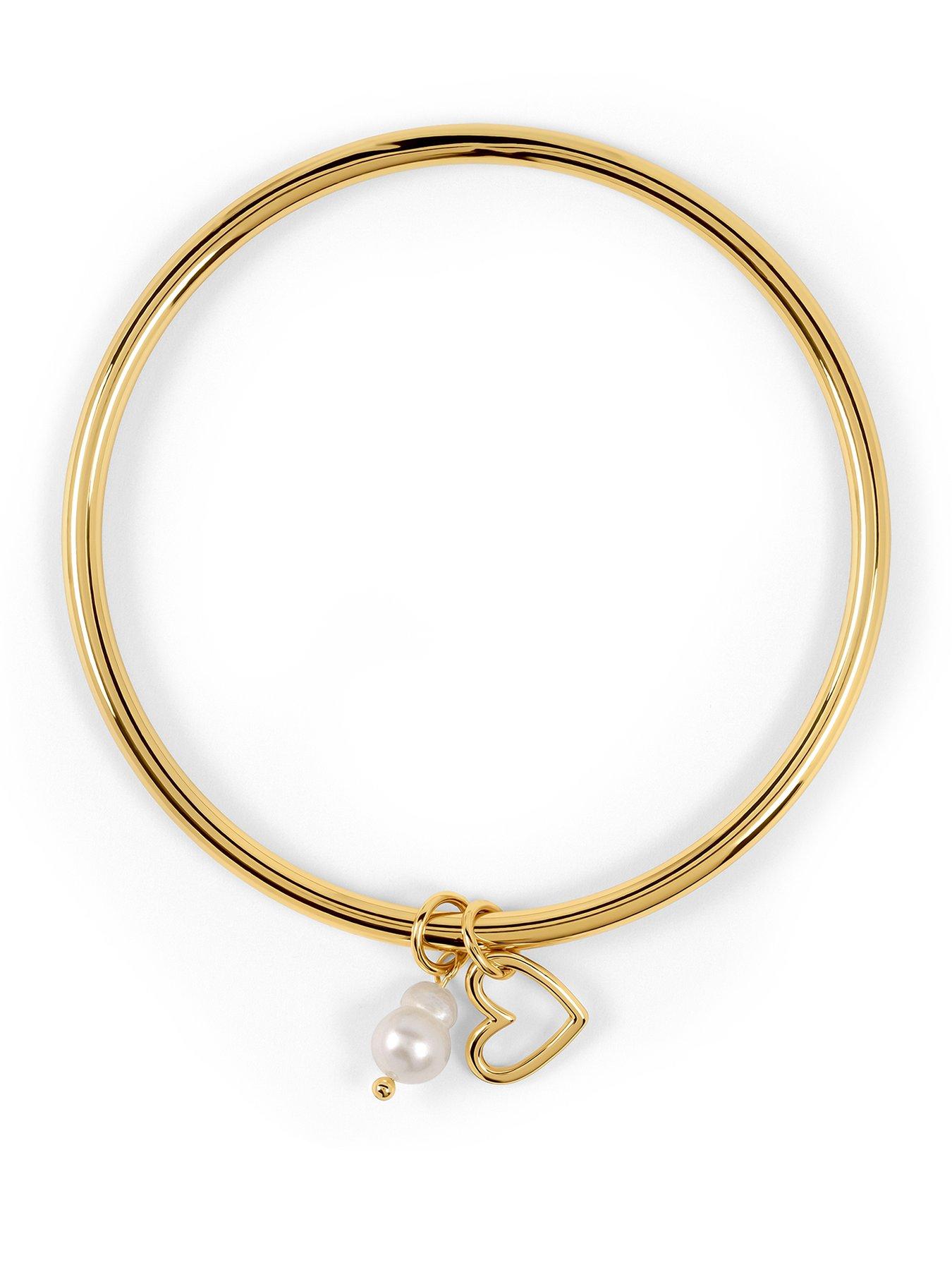 Radley Gold Bangle With Hanging Charms