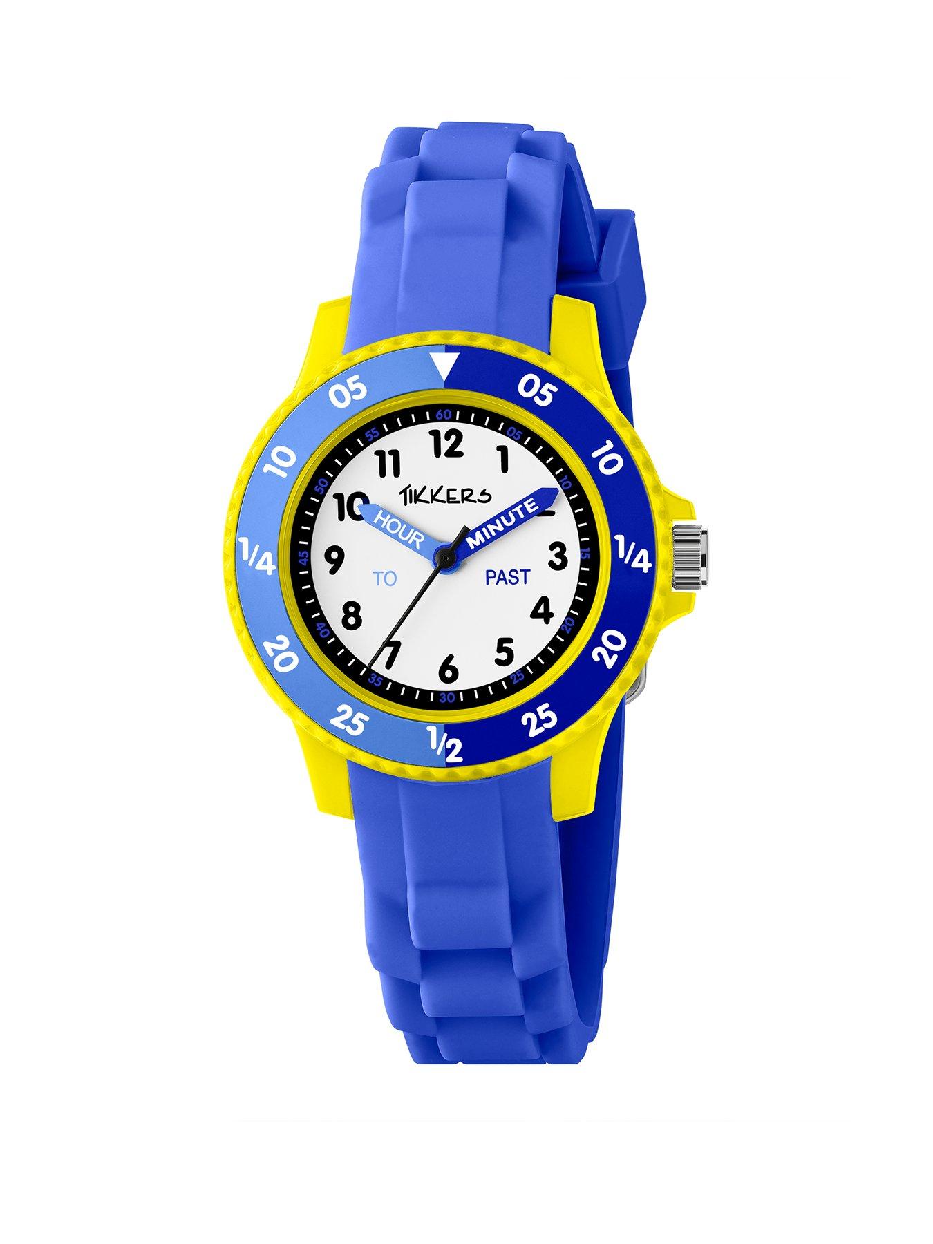 Tikkers Tikkers Blue Silicone strap Timer Teacher Watch