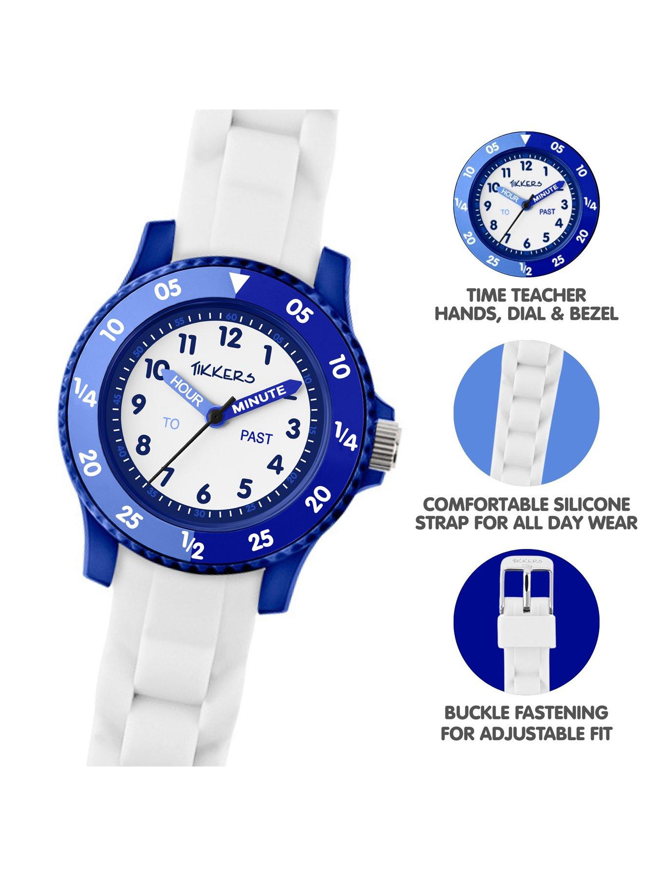 Image 3 of 5 of Tikkers White Silicone strap Timer Teacher Watch