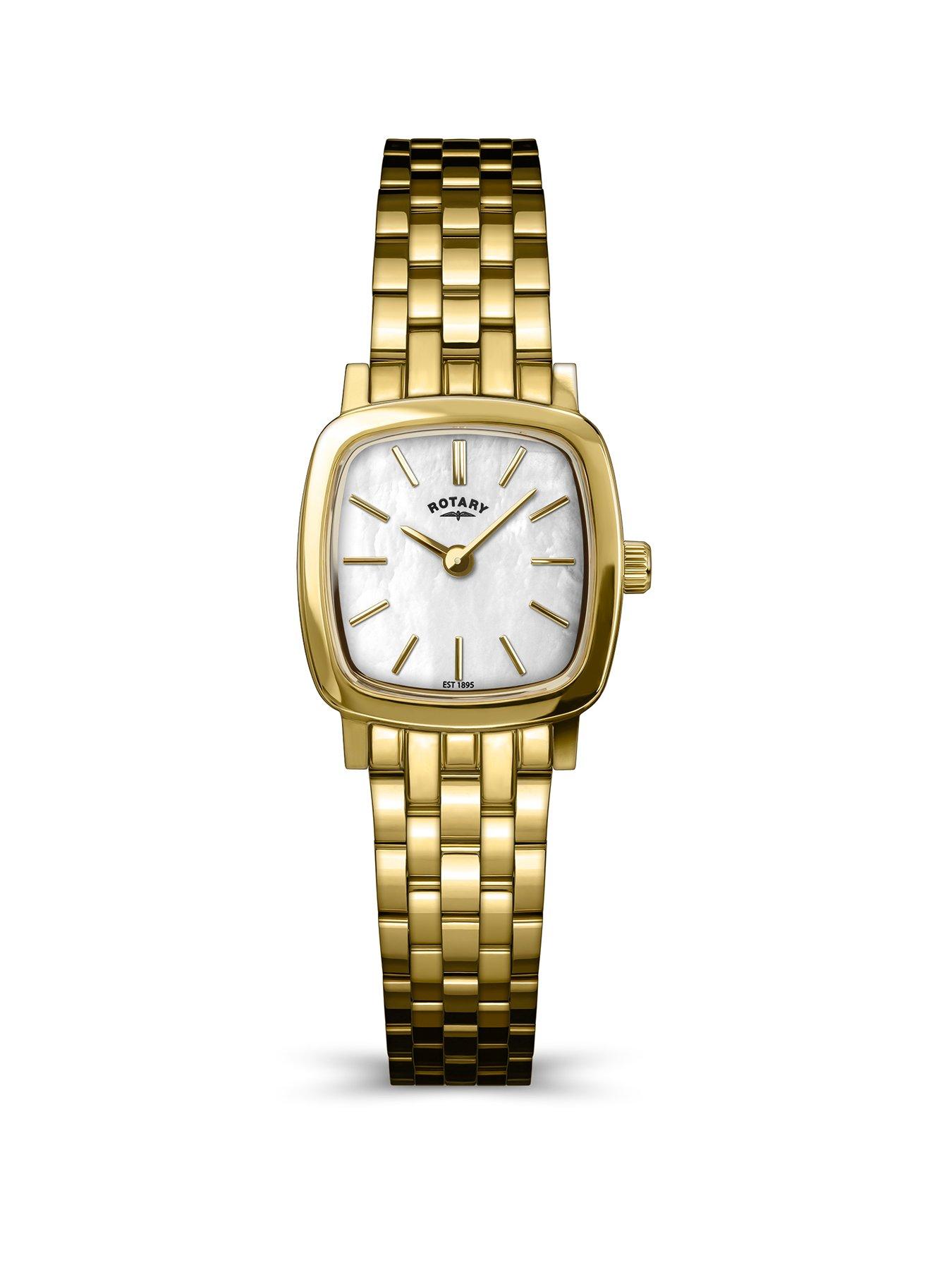 Rotary Rotary Ladies SS/GP Bracelet MOP Dial 50m