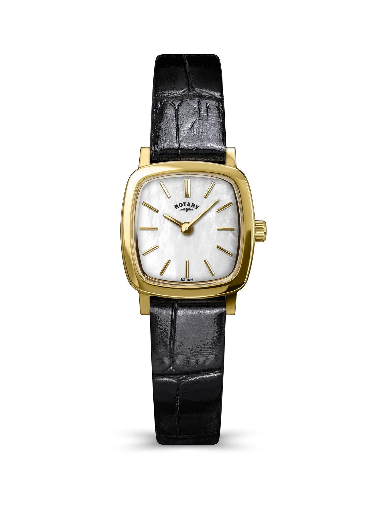 Rotary Rotary Ladies GP Black Strap MOP Dial 50m
