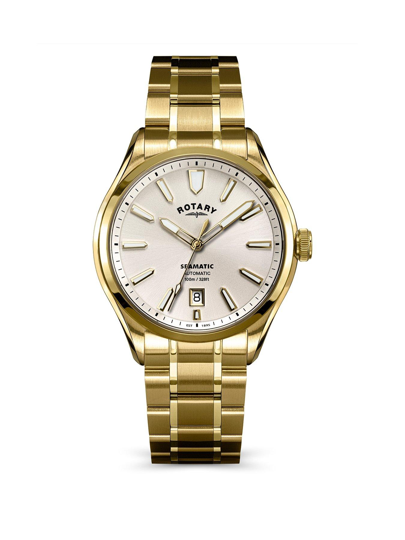 Rotary Men's Seamatic GP Bracelet Silver Dial 100m