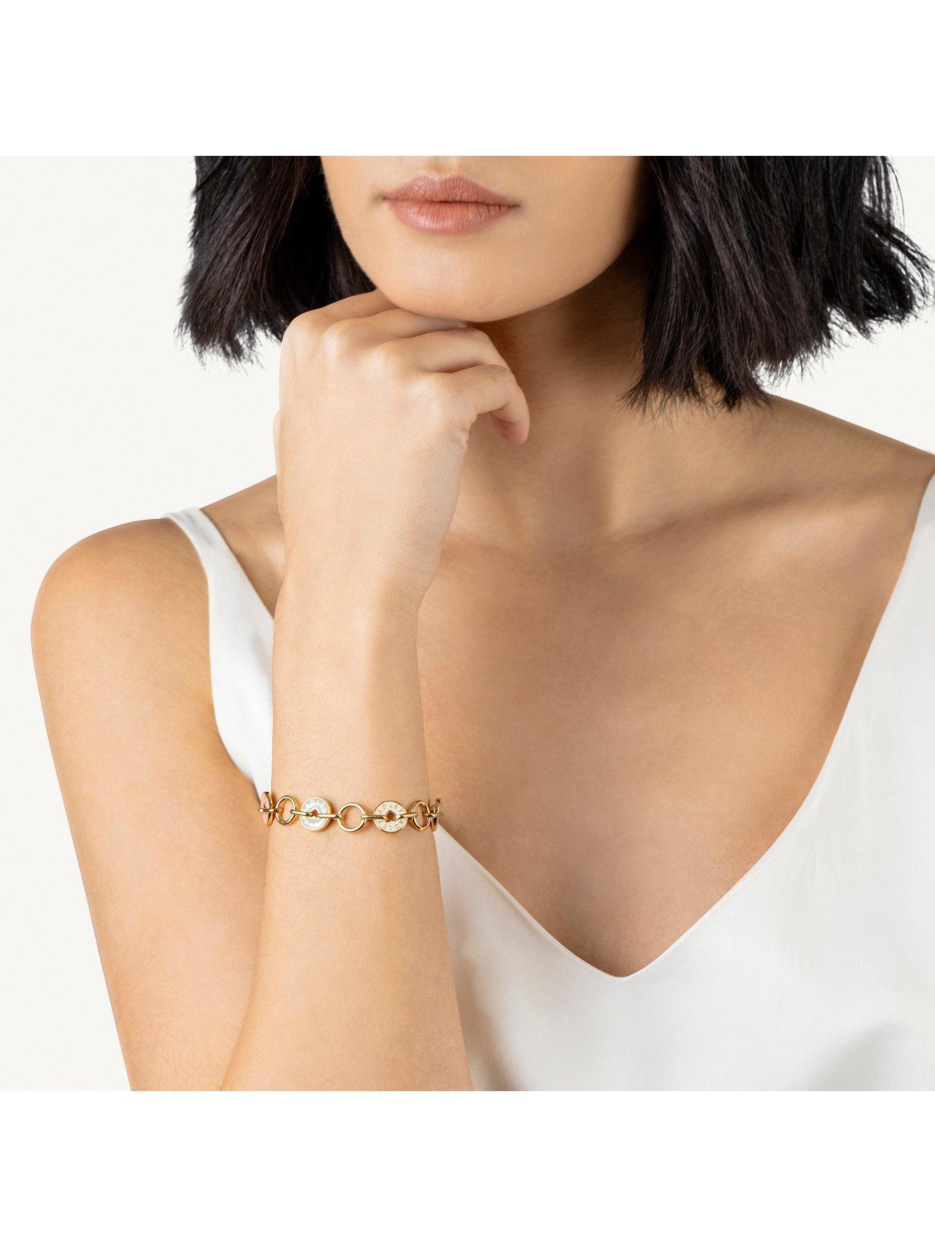 Image 2 of 4 of Radley 18ct GP Salt, Pistachio and Carnation Enamel Charm Bracelet
