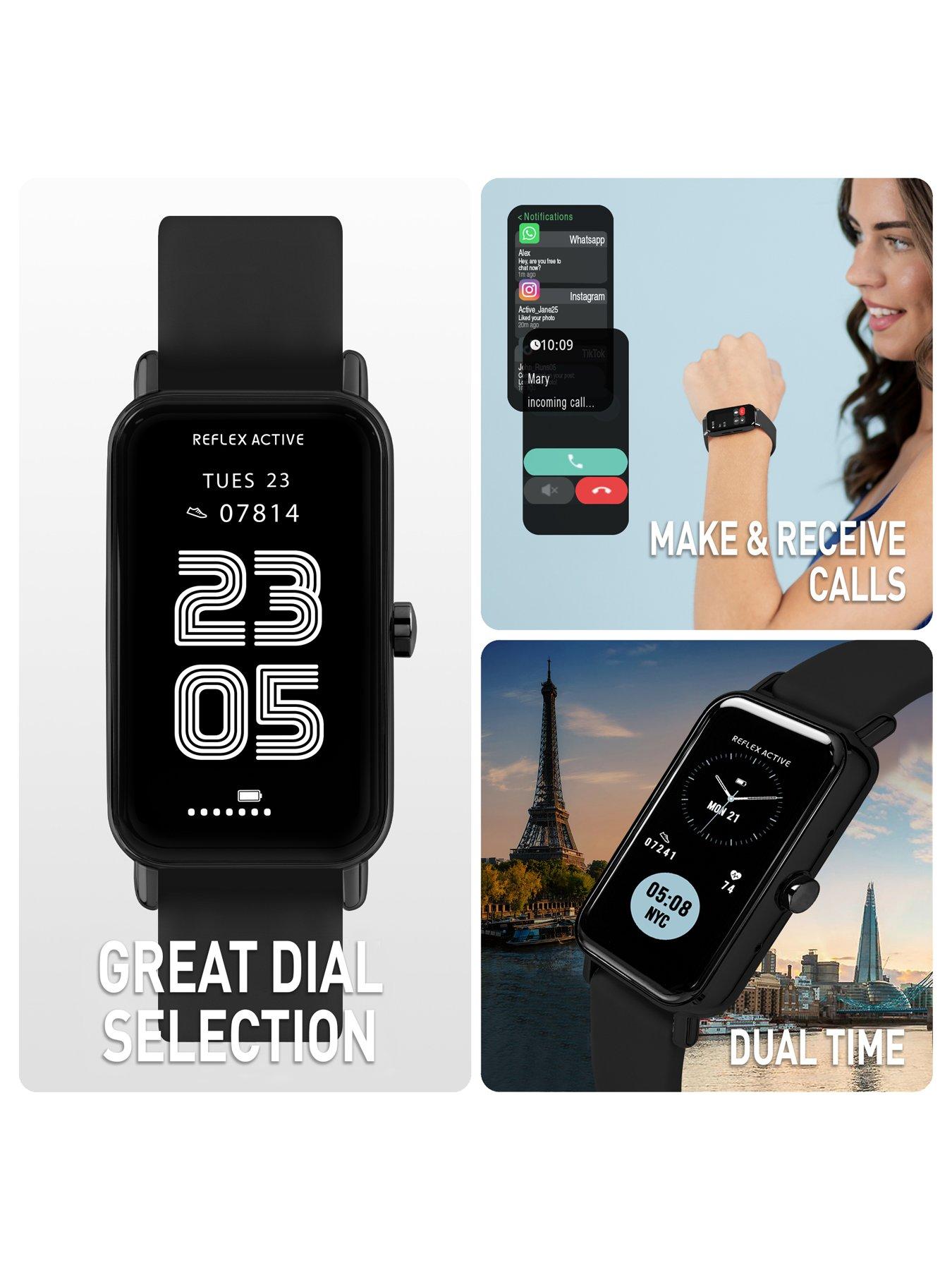 Image 2 of 6 of Reflex Active Nexus Black Strap Smart Watch