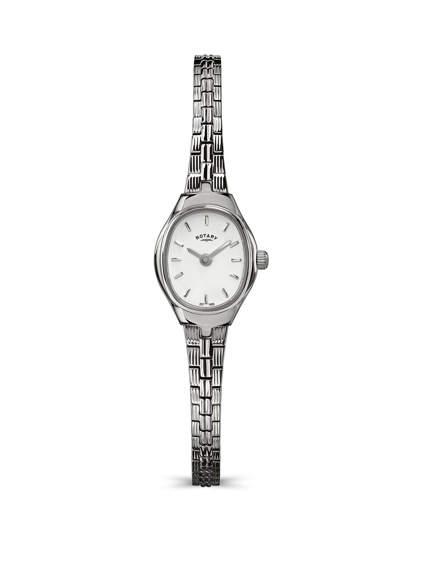 Rotary Ladies SS Bracelet Silver Dial 50m