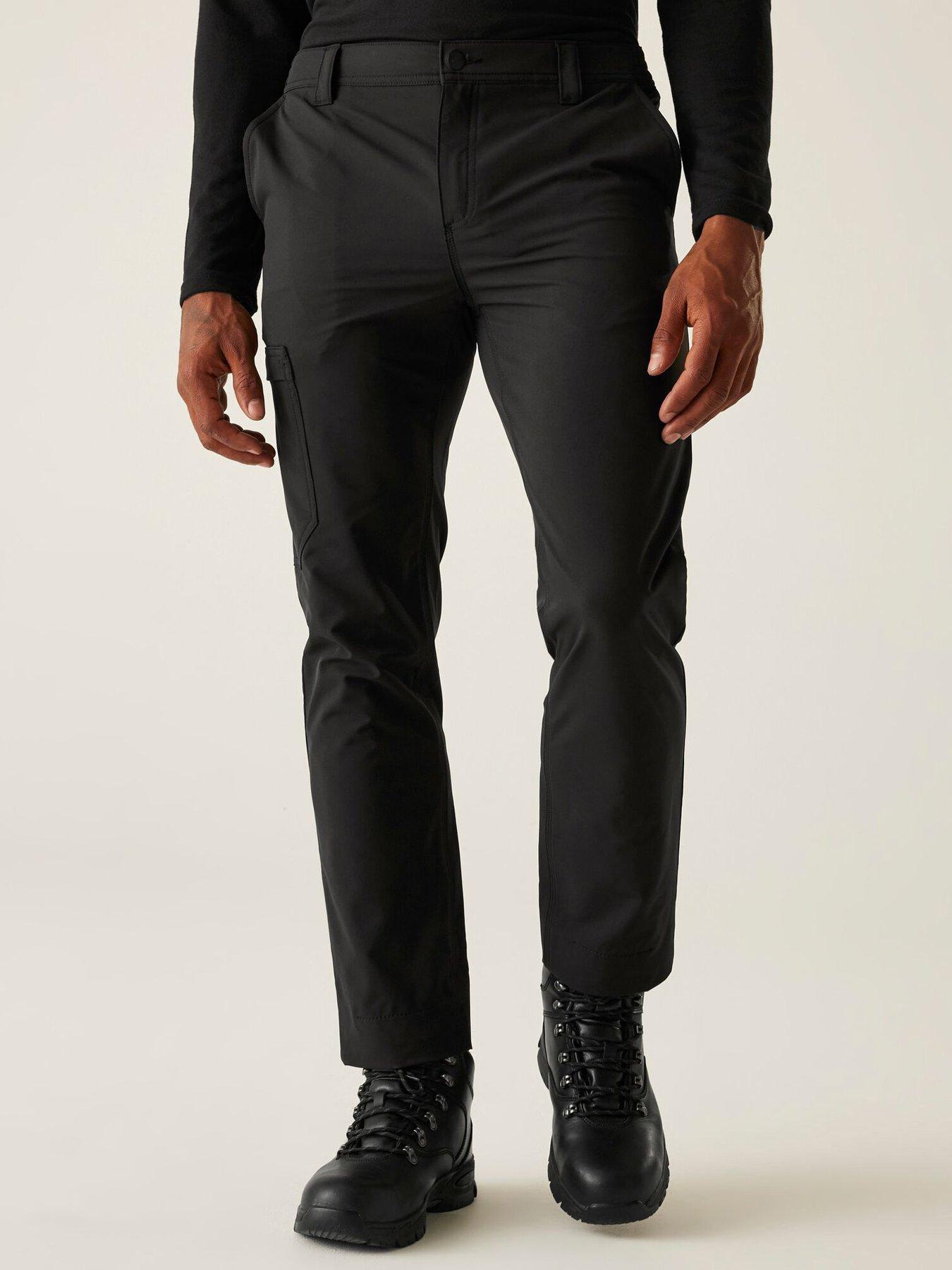 Regatta Mens Professional Workwear Pro Action Stretch Trousers- Black, Black, Size 40, Men