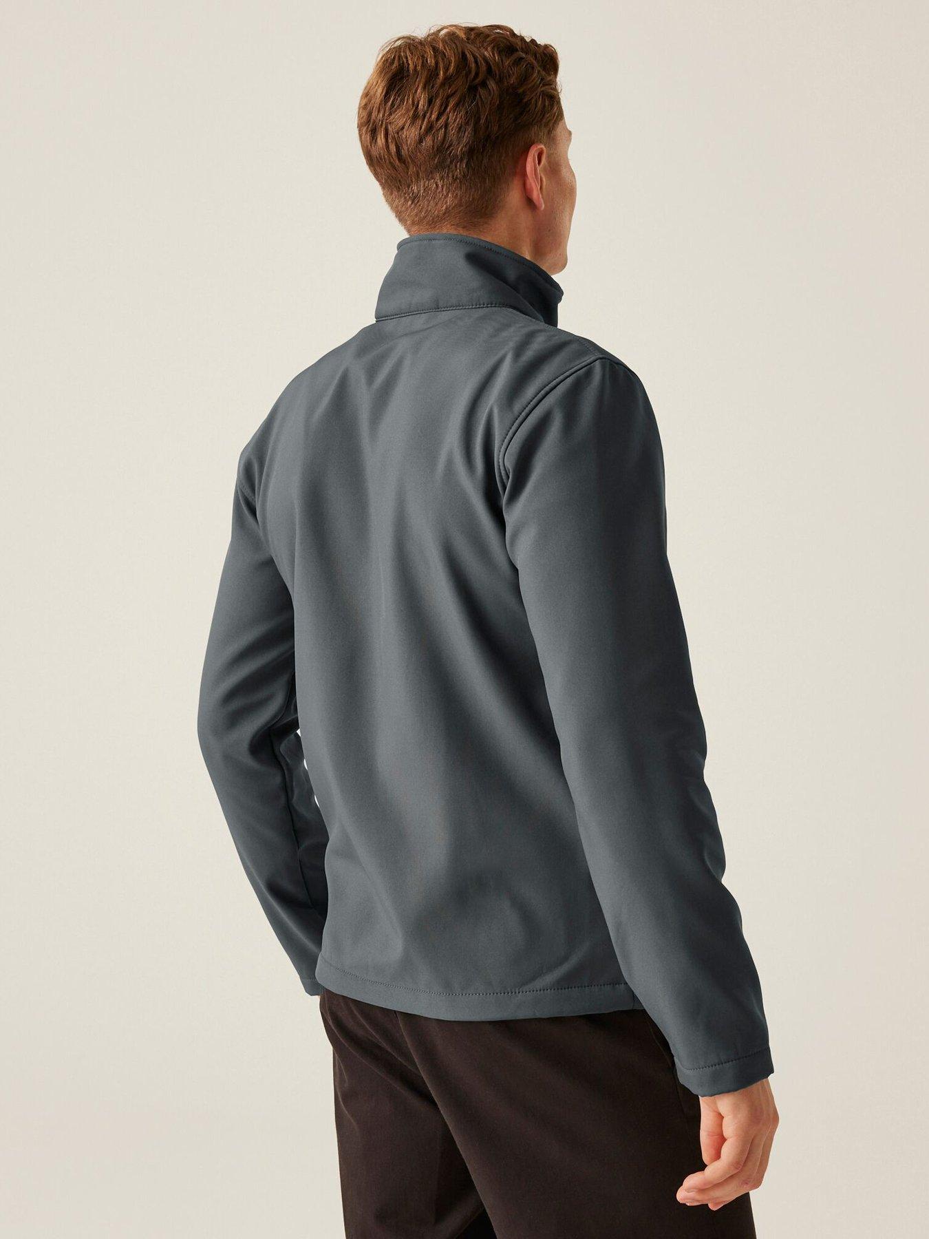 Image 2 of 6 of Regatta Mens Professional Workwear Ablaze Printable Softshell Jacket-grey