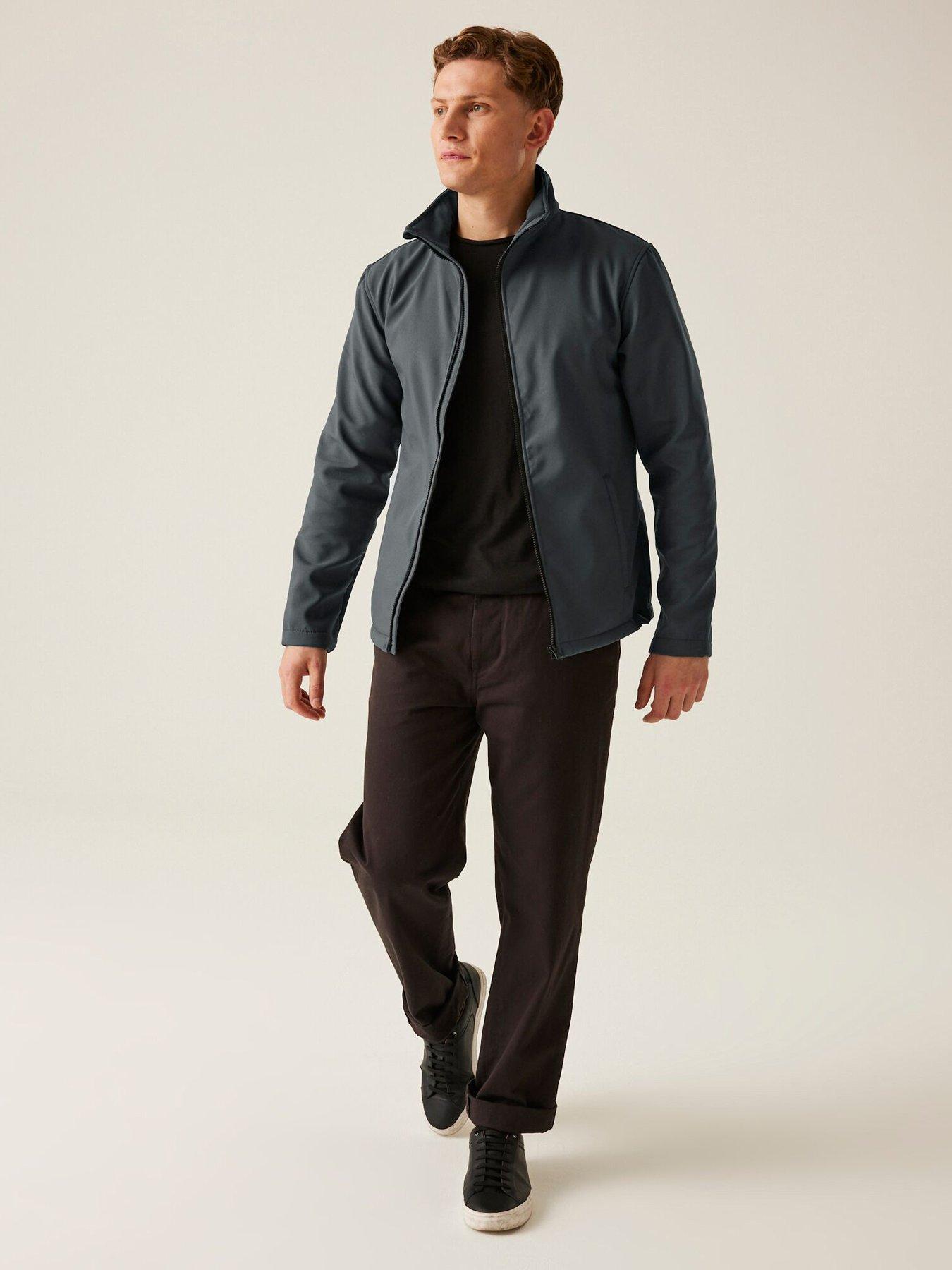 Image 3 of 6 of Regatta Mens Professional Workwear Ablaze Printable Softshell Jacket-grey