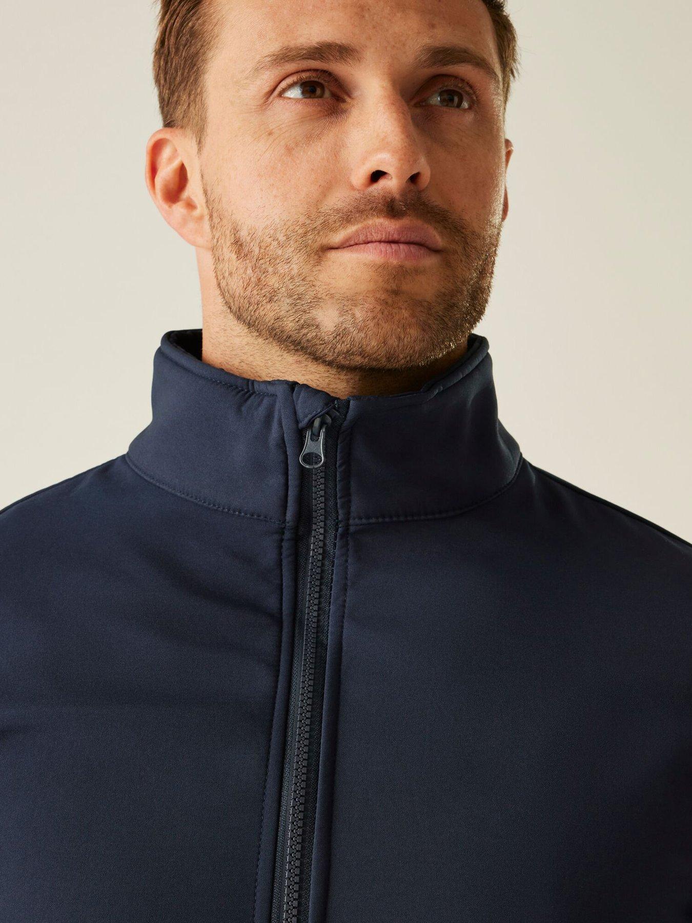 Image 4 of 5 of Regatta Mens Professional Workwear Ablaze Printable Softshell Jacket-navy