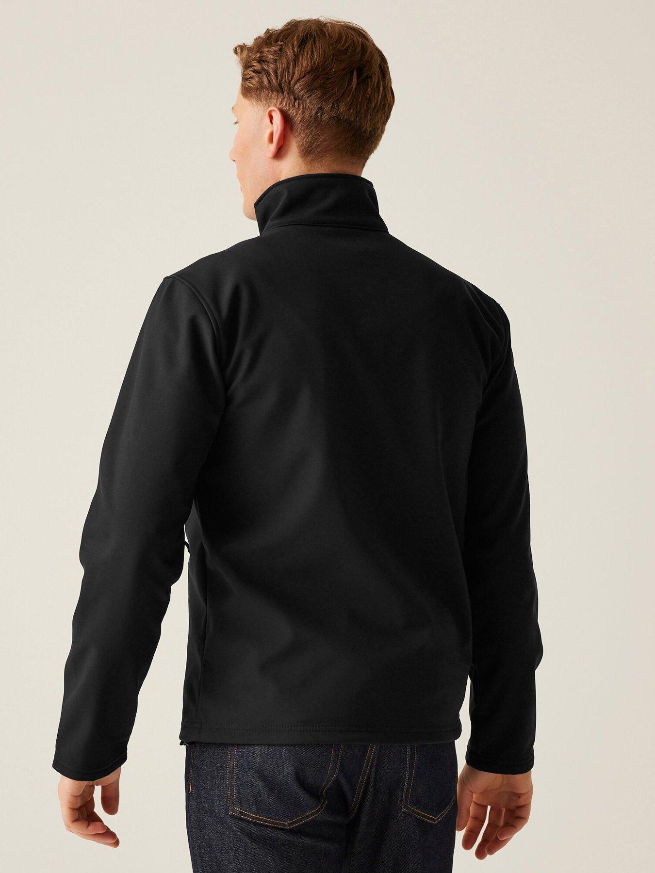 Image 2 of 4 of Regatta Mens Professional Workwear Octagon Ii Printable 3 Layer Softshell Jacket-black