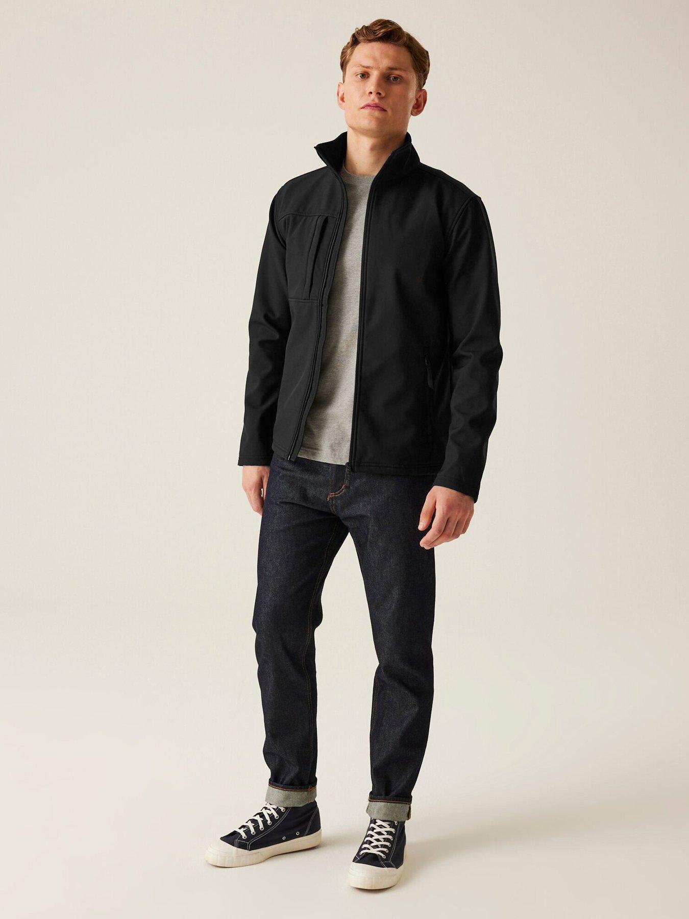 Image 3 of 4 of Regatta Mens Professional Workwear Octagon Ii Printable 3 Layer Softshell Jacket-black