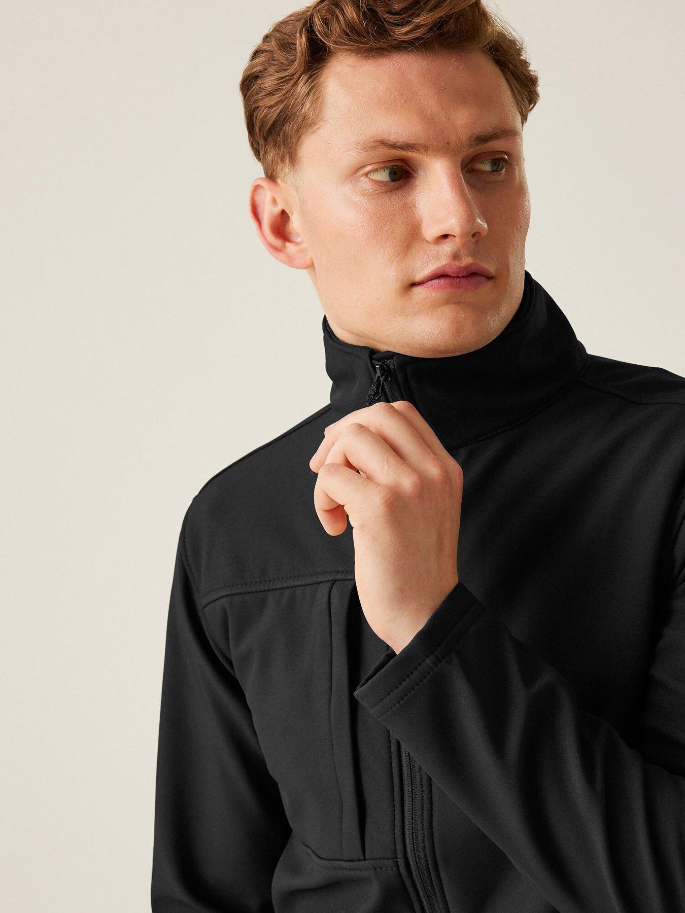 Image 4 of 4 of Regatta Mens Professional Workwear Octagon Ii Printable 3 Layer Softshell Jacket-black