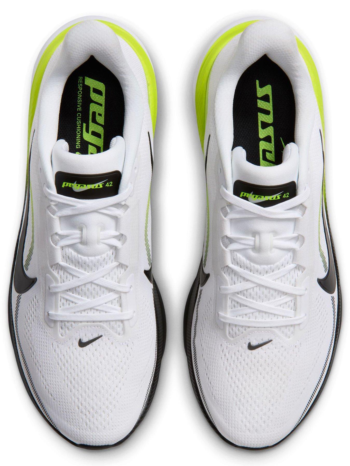 Image 4 of 7 of Nike Mens Mens Running Air Zoom Pegasus 42 Trainers - White