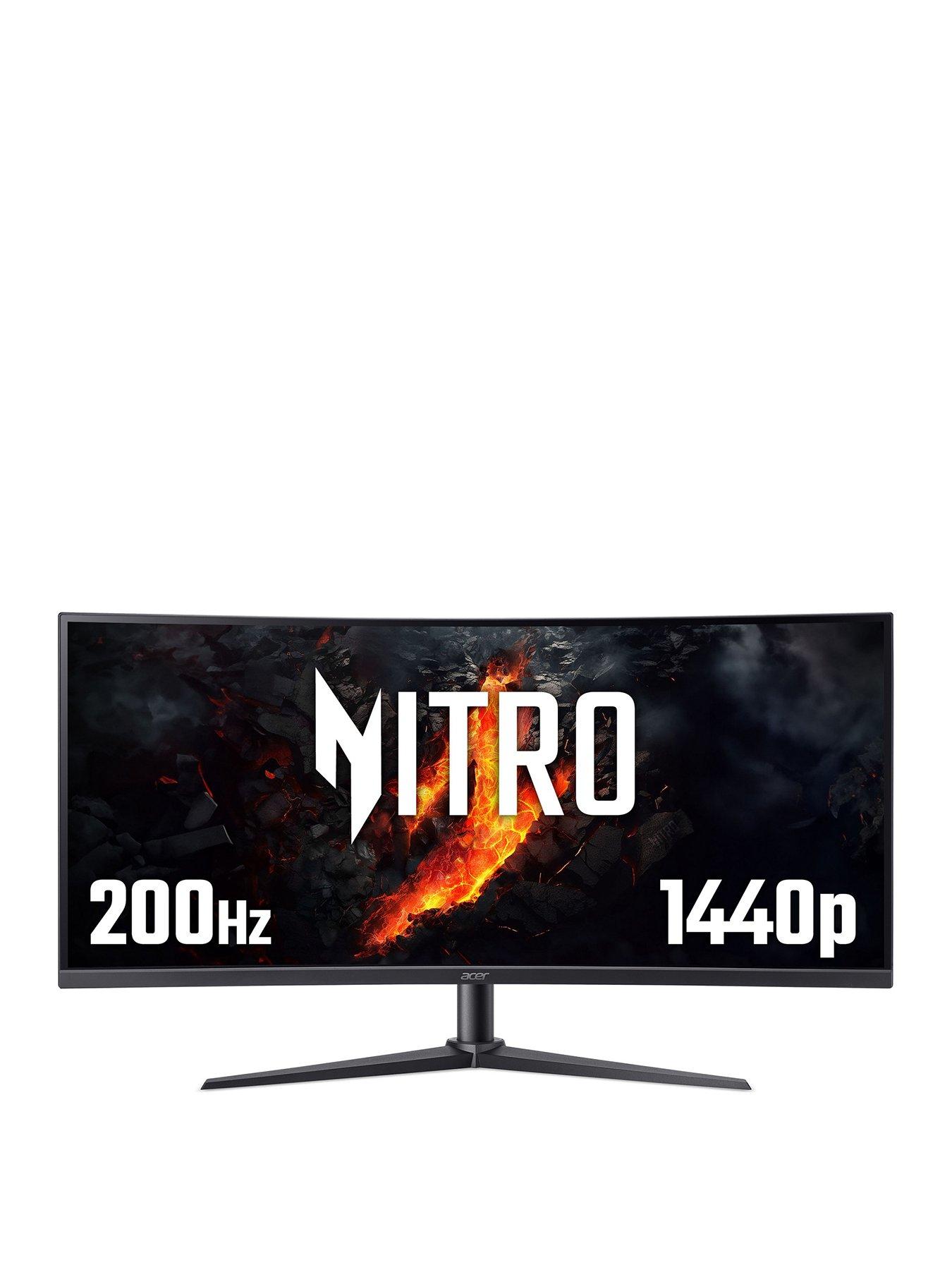 Acer Nitro XZ340CUR X0bmiiphx XV5 Series - 34in Curved Gaming Monitor - QHD VA - 200 Hz - Black