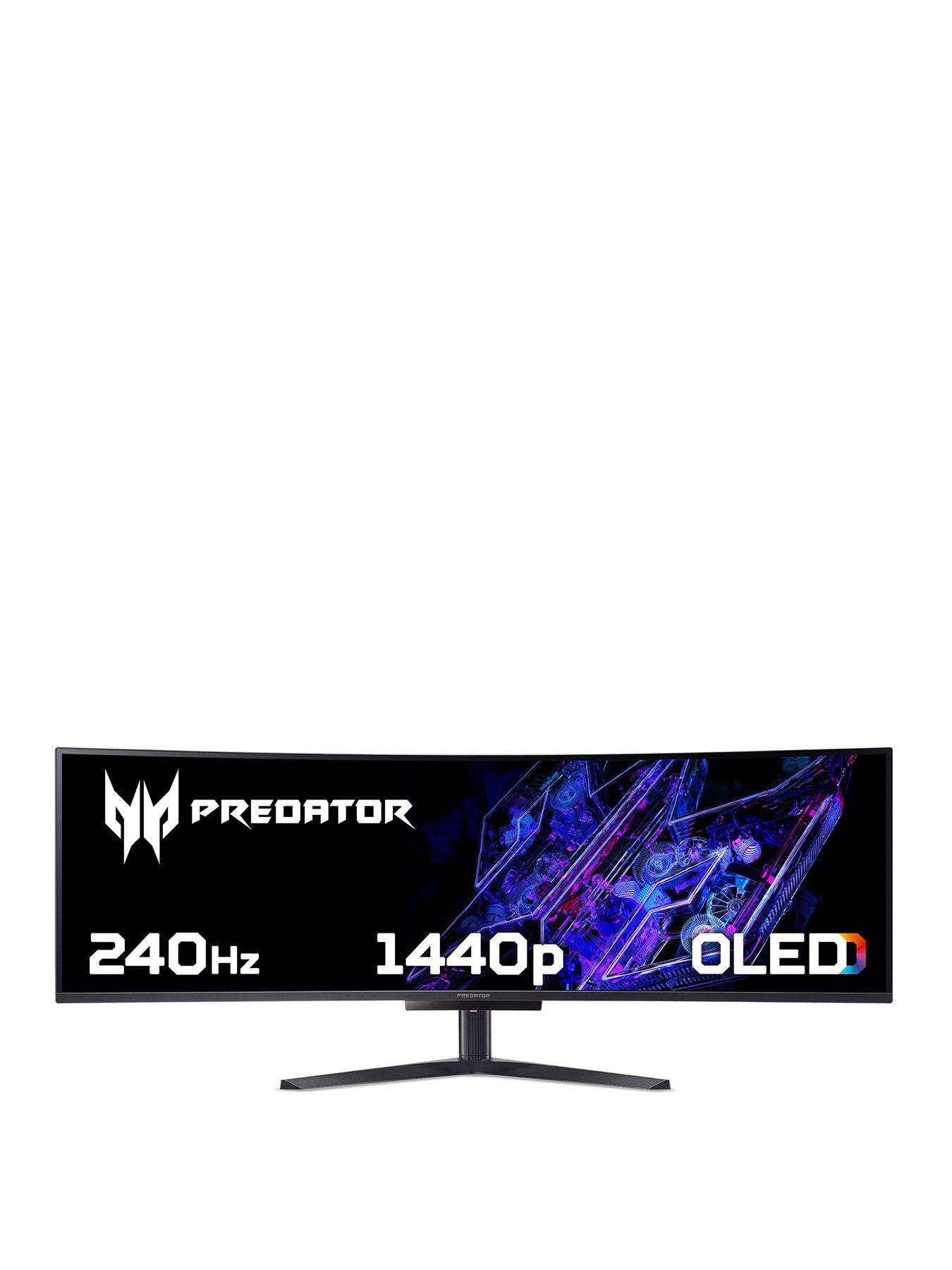 Image 1 of 8 of Acer Predator X49Xbmipphuzx X Series - 49in Ultrawide Curved Gaming Monitor - Dual QHD OLED - 240 Hz - Black