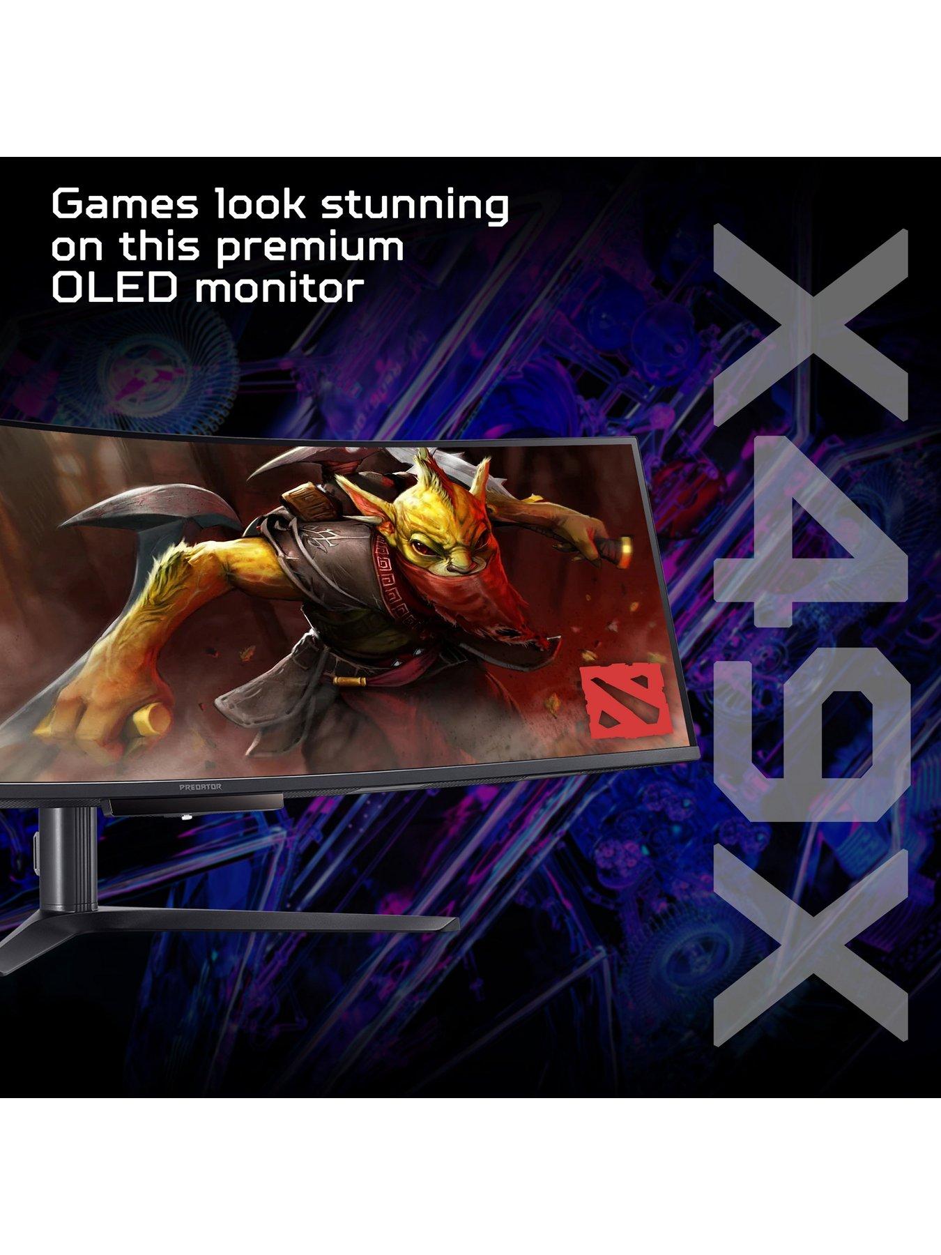 Image 2 of 8 of Acer Predator X49Xbmipphuzx X Series - 49in Ultrawide Curved Gaming Monitor - Dual QHD OLED - 240 Hz - Black