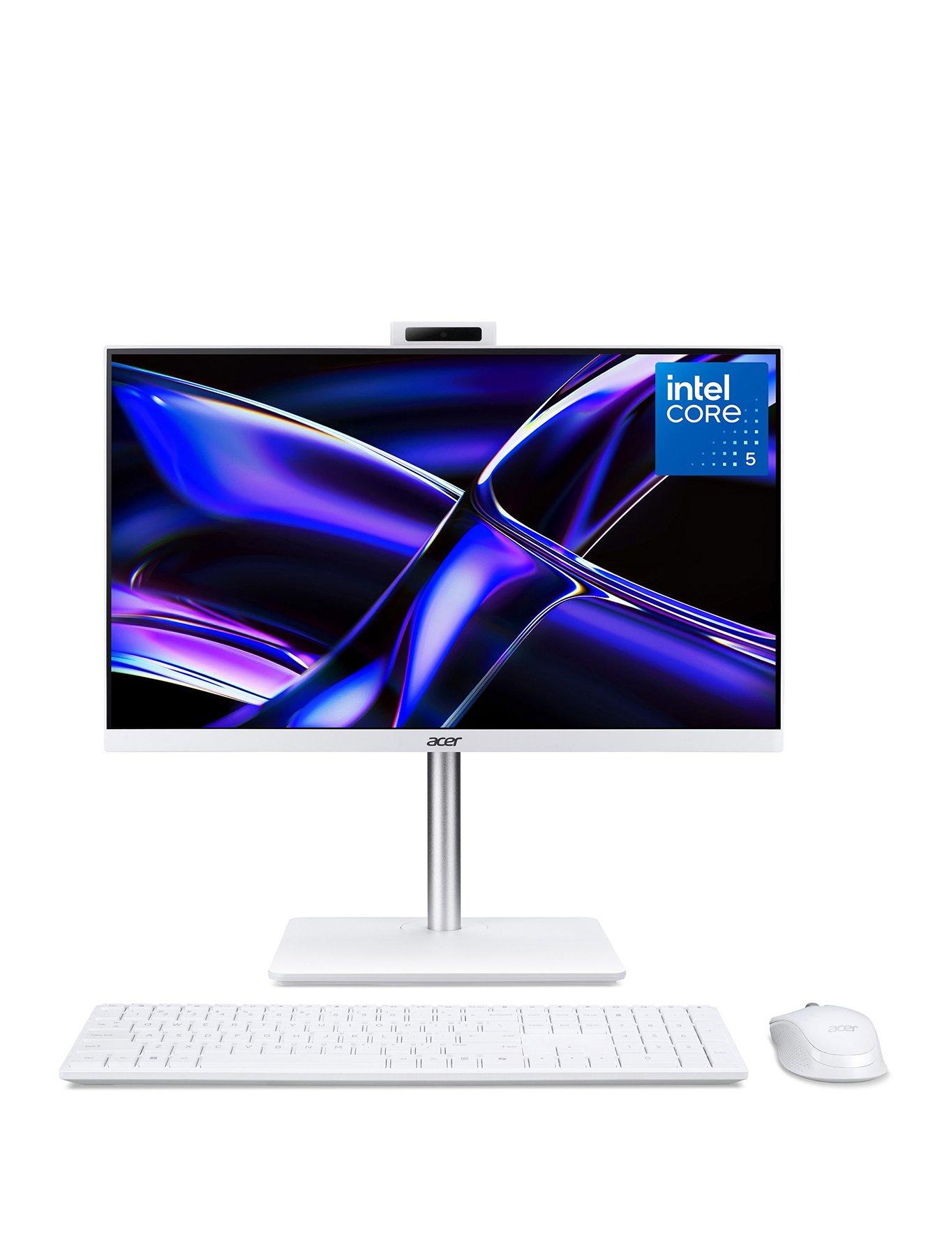 Image 1 of 7 of Acer AIO Desktop C27-A - Intel Core 5 - 8GB RAM - 1TB - 27in - White