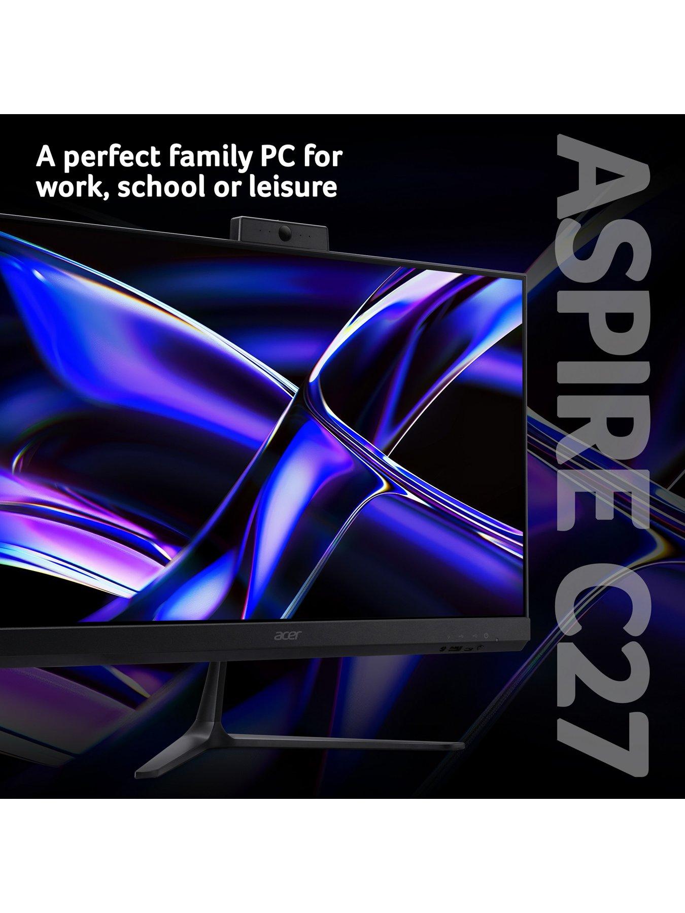 Image 2 of 7 of Acer AIO Desktop C27-B - AMD Ryzen 7 - 16GB RAM - 1TB - 27in - Black