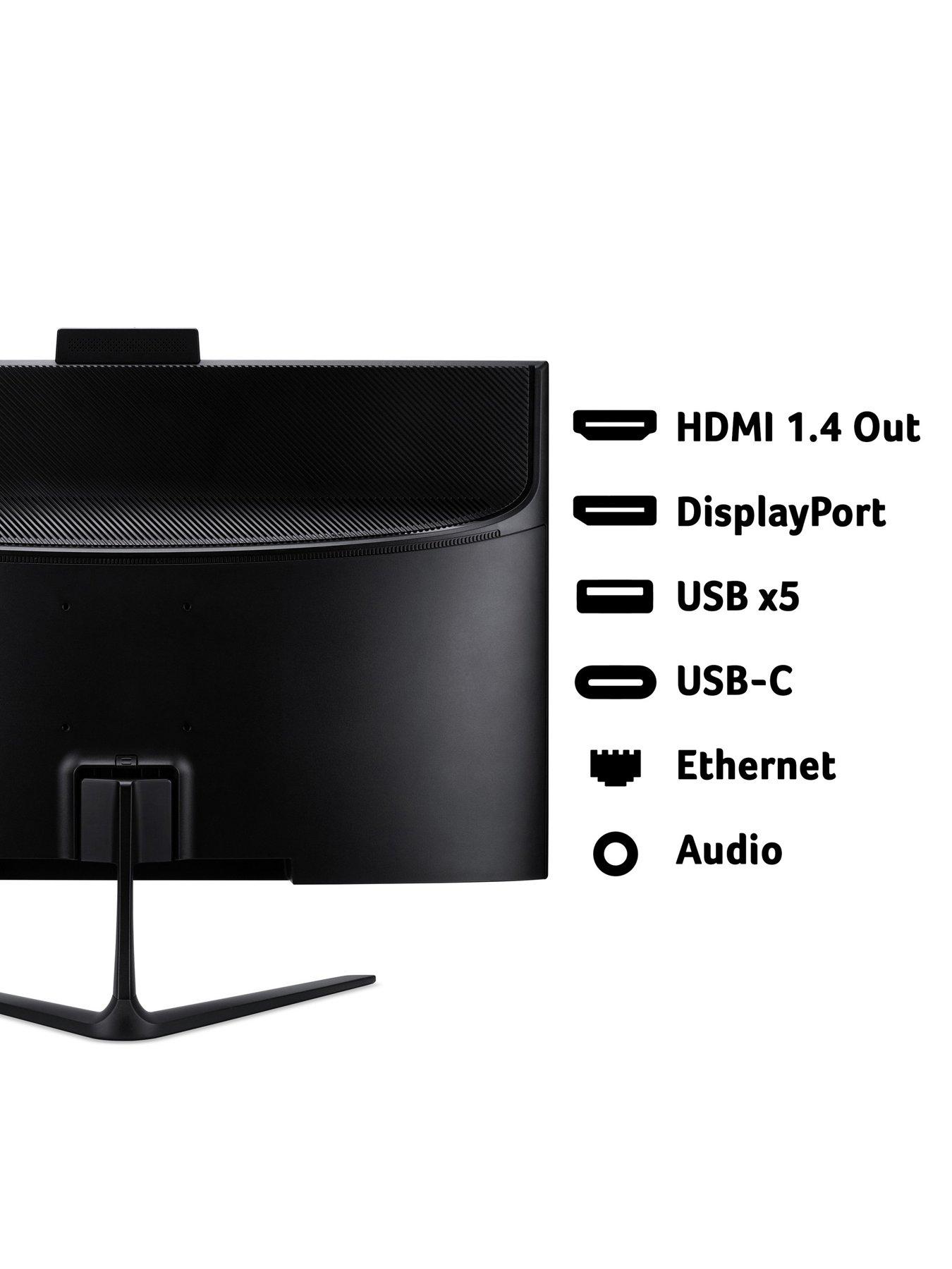 Image 6 of 7 of Acer AIO Desktop C27-B - AMD Ryzen 7 - 16GB RAM - 1TB - 27in - Black