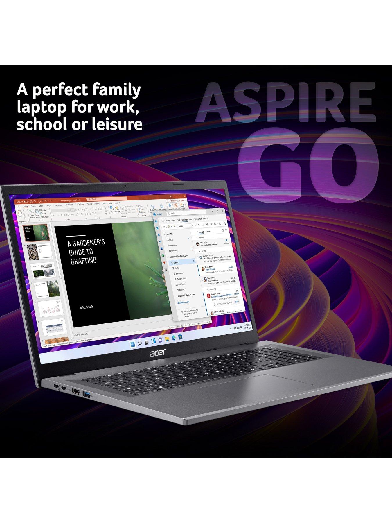 Image 2 of 8 of Acer Aspire Go 17 - 17.3in Laptop - Intel Core 3 - 8GB RAM - 128GB - Iron