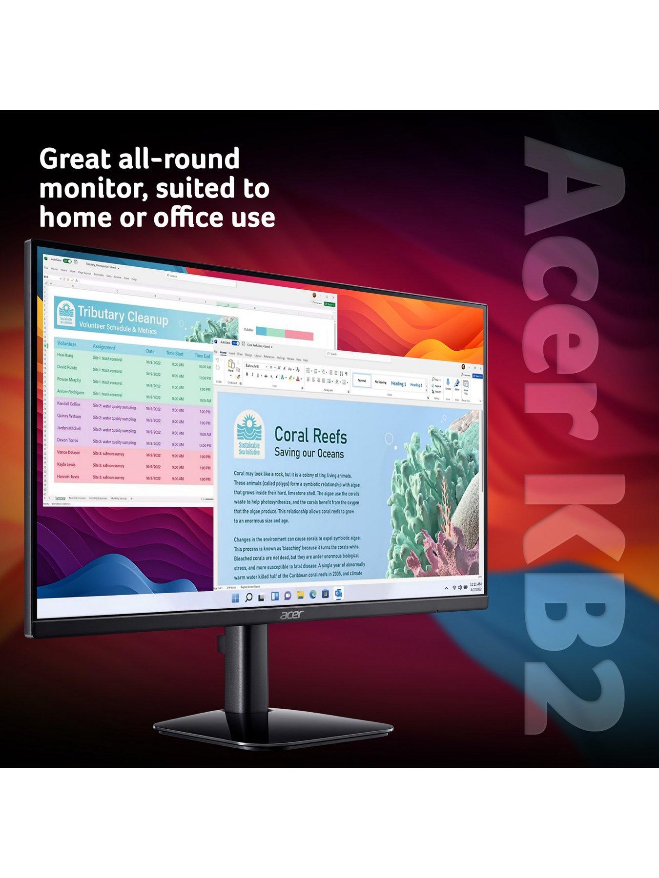 Acer KB242YP0bi KB2 Series - 23.8in Monitor - FHD VA - 120 Hz - Black ...