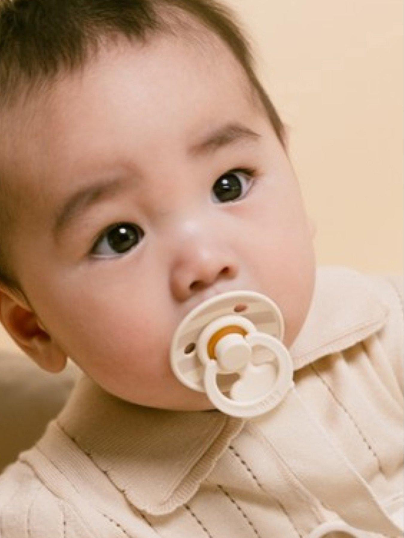 Image 3 of 4 of BIBS Colour Pacifier & Loop Clip Gift Set Latex Size 1 - Ivory