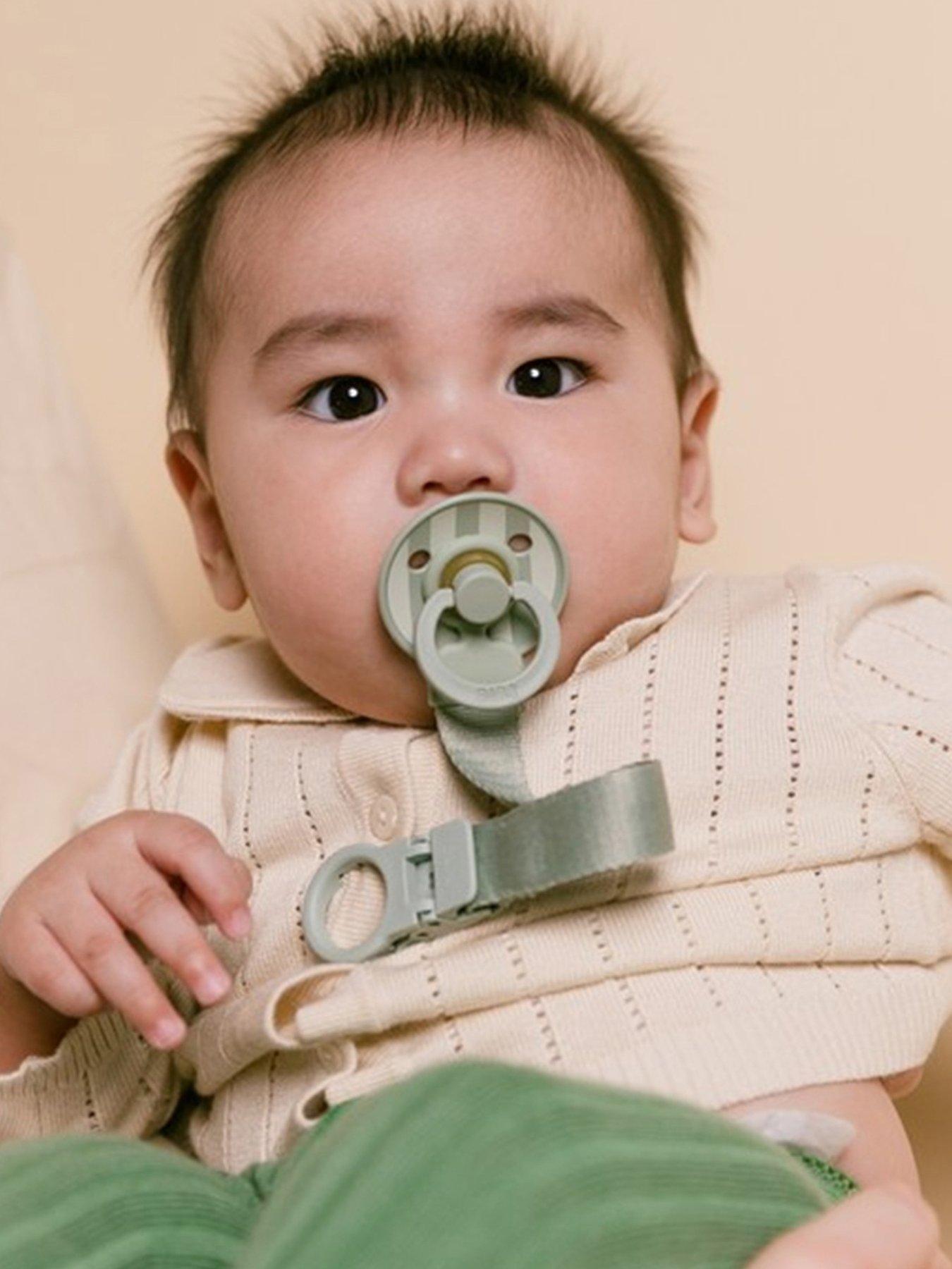 Image 3 of 4 of BIBS Colour Pacifier & Loop Clip Gift Set Latex Size 1 - Sage