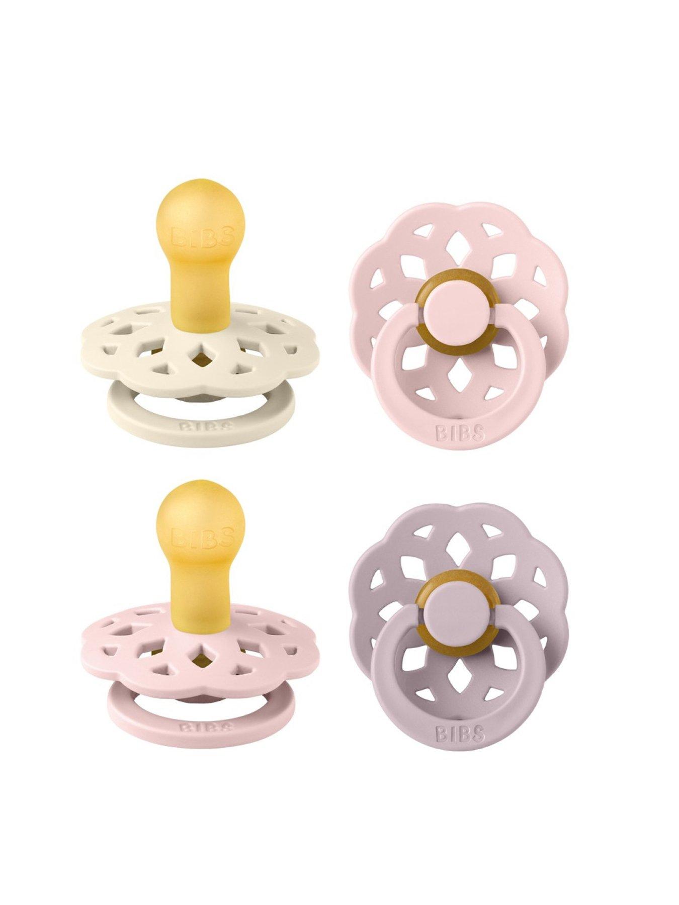 Image 1 of 2 of BIBS Pacifier Boheme 4 PACK Latex Size 1 - Blossom Mix