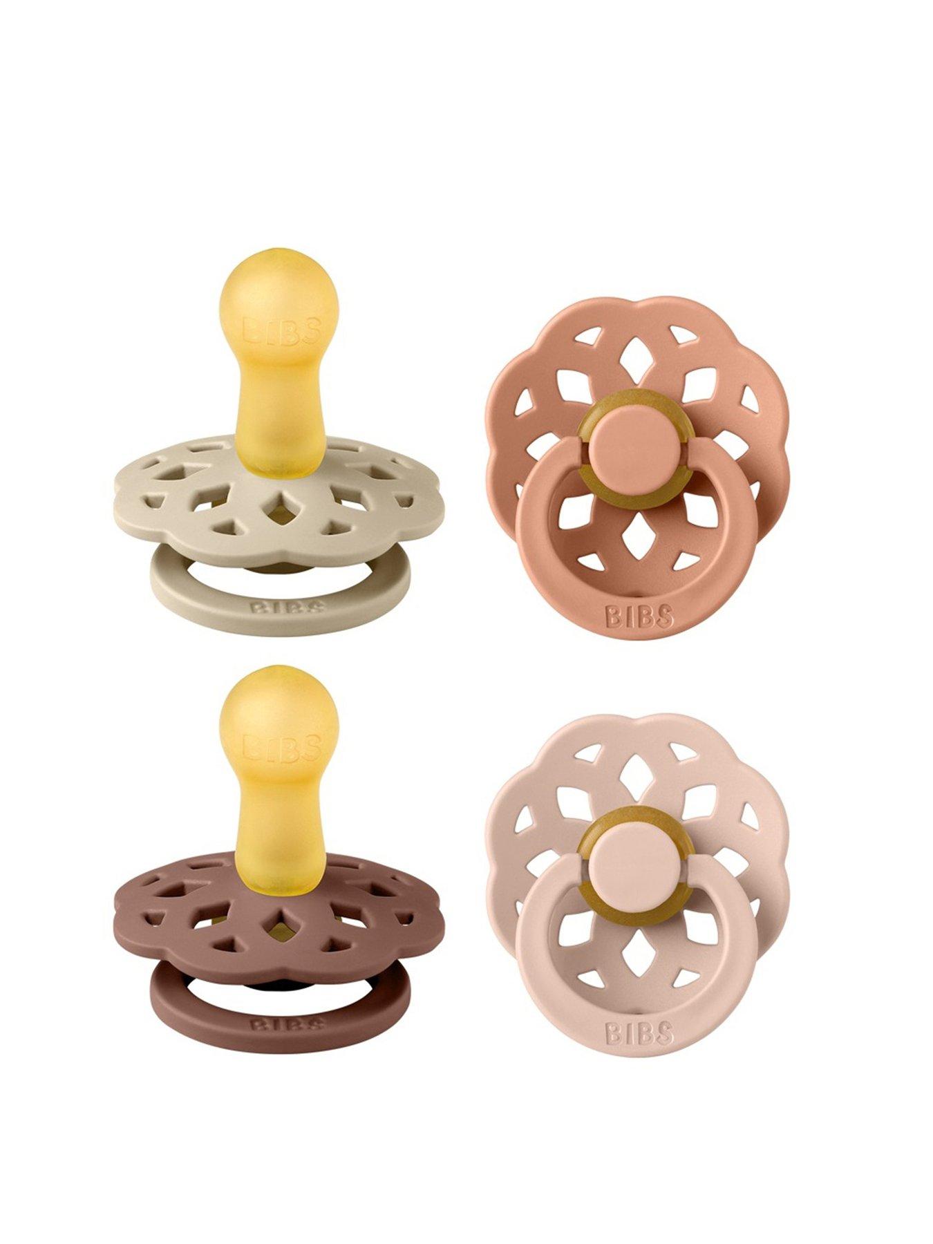 BIBS Pacifier Boheme 4 PACK Latex Size 2 - Vanilla Mix
