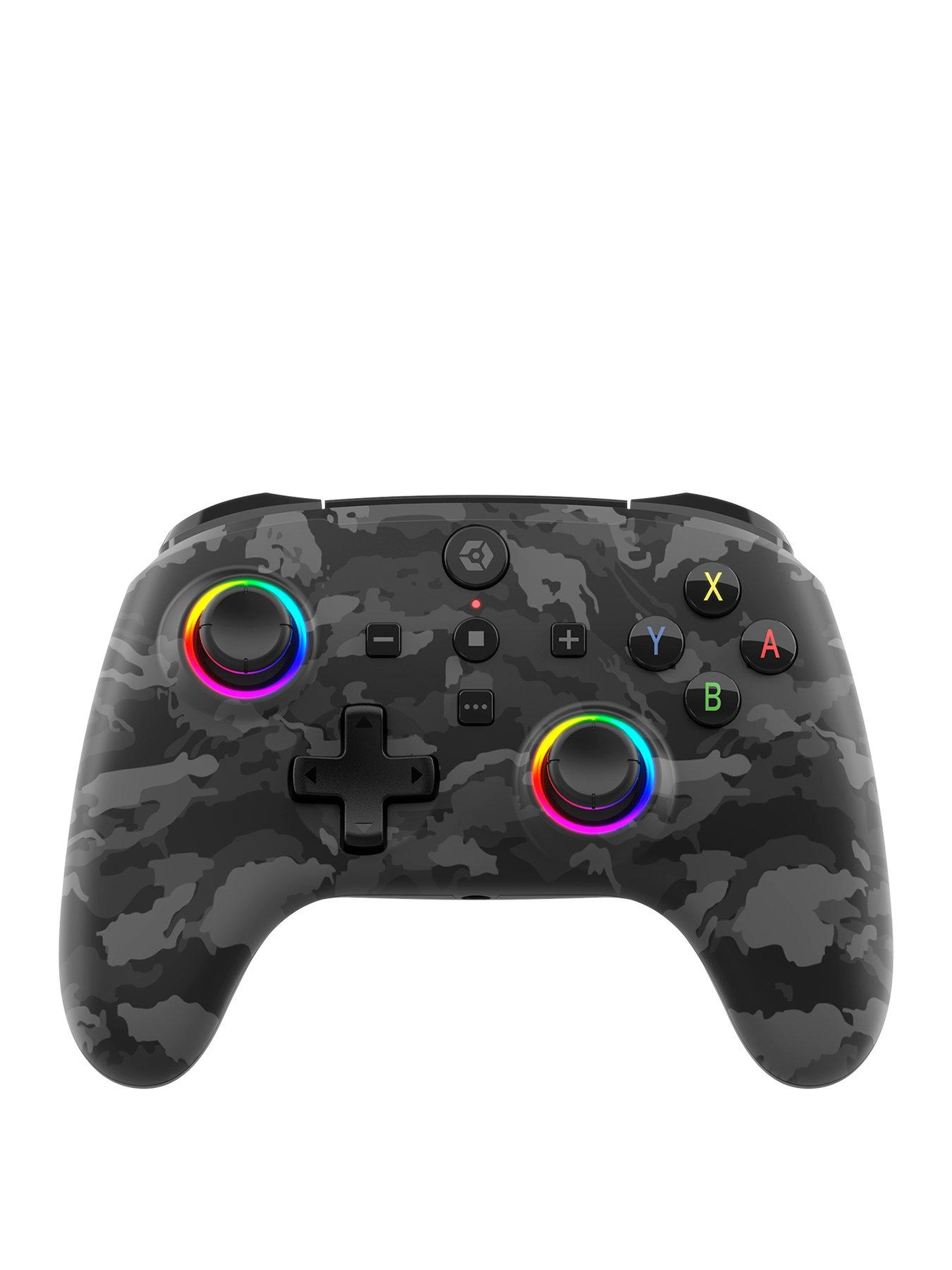 Image 1 of 3 of Gioteck WX5+ Wireless RGB Controller for Nintendo Switch &amp; Switch 2 - Dark Camo