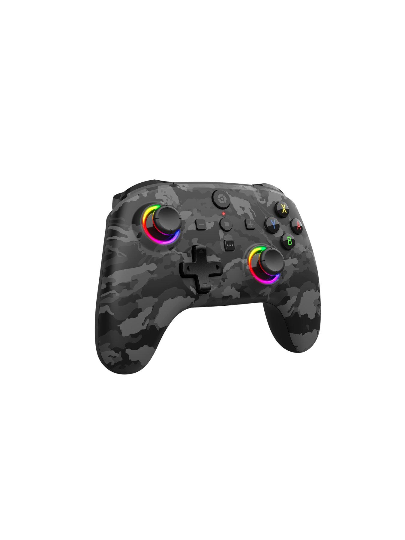 Image 2 of 3 of Gioteck WX5+ Wireless RGB Controller for Nintendo Switch &amp; Switch 2 - Dark Camo