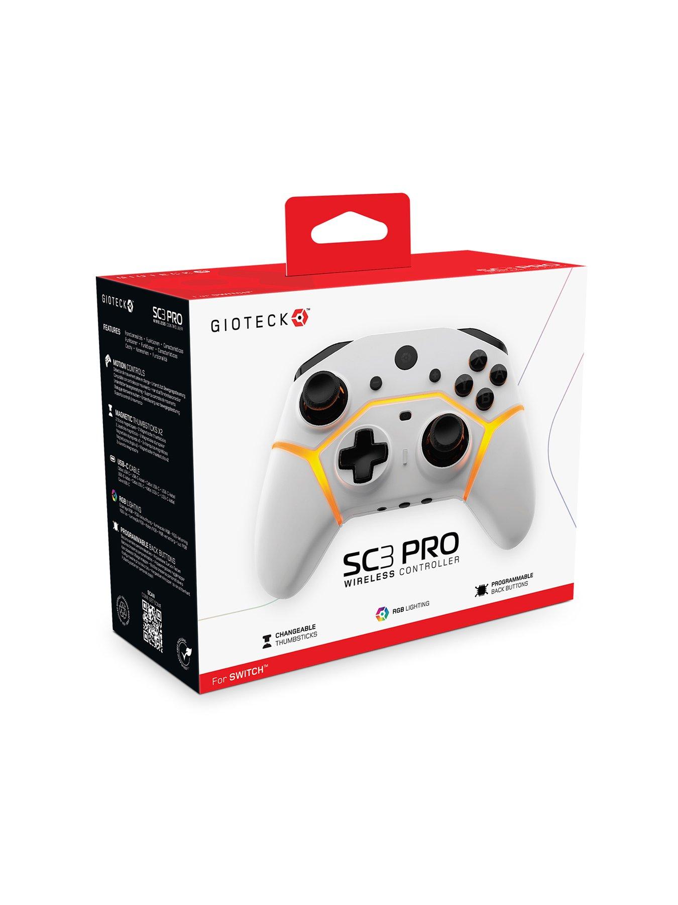 Image 6 of 7 of Gioteck SC3 BT WIRELESS PRO CONTROLLER (WHITE) (NSW) (6/24)