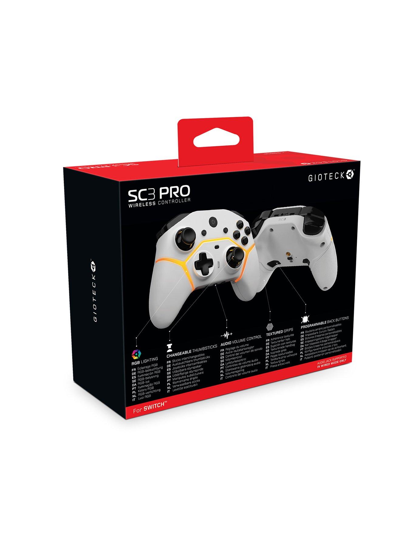 Image 7 of 7 of Gioteck SC3 BT WIRELESS PRO CONTROLLER (WHITE) (NSW) (6/24)