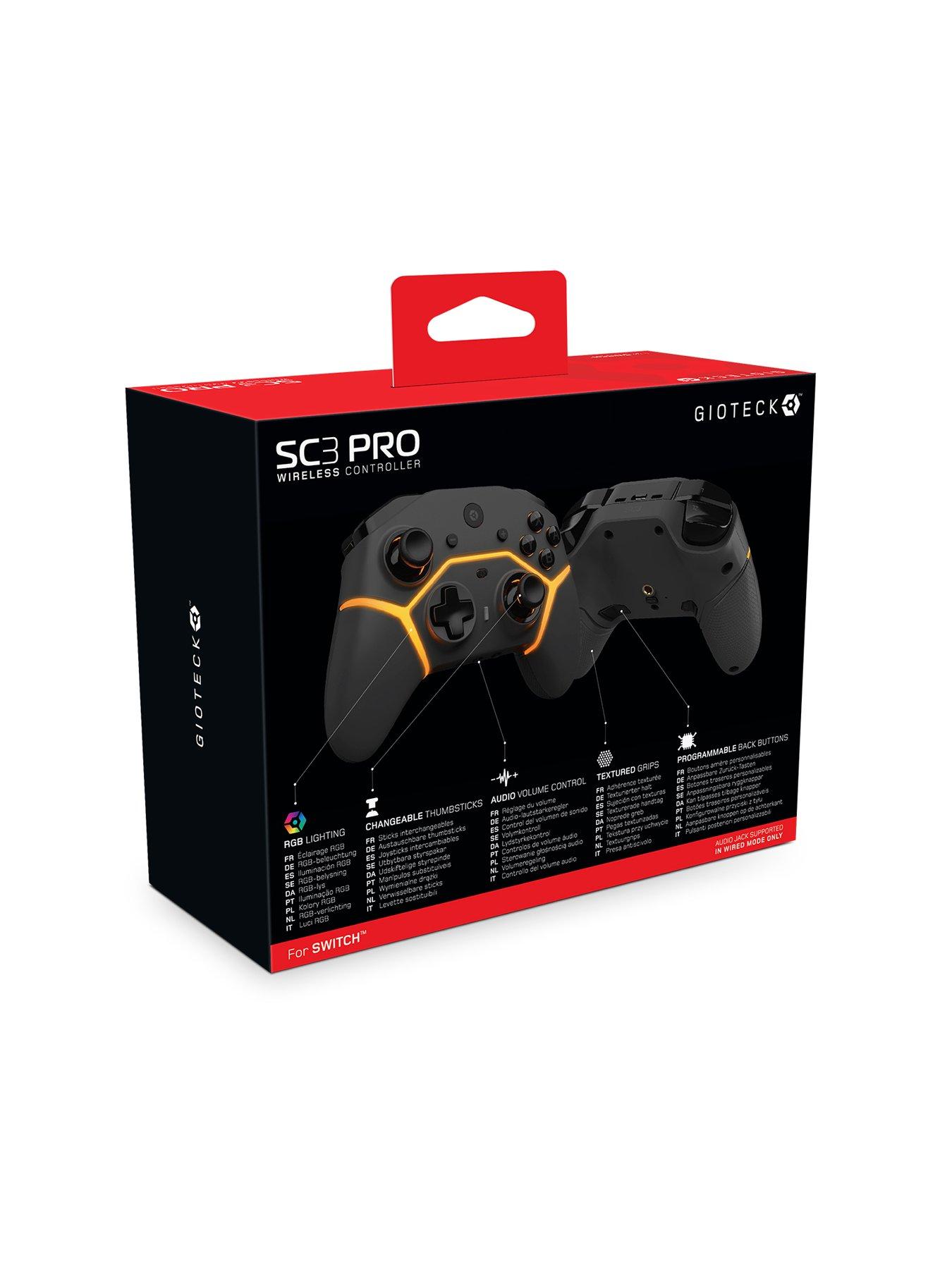Image 7 of 7 of Gioteck SC3 BT WIRELESS PRO CONTROLLER (BLACK) (NSW) (6/24)
