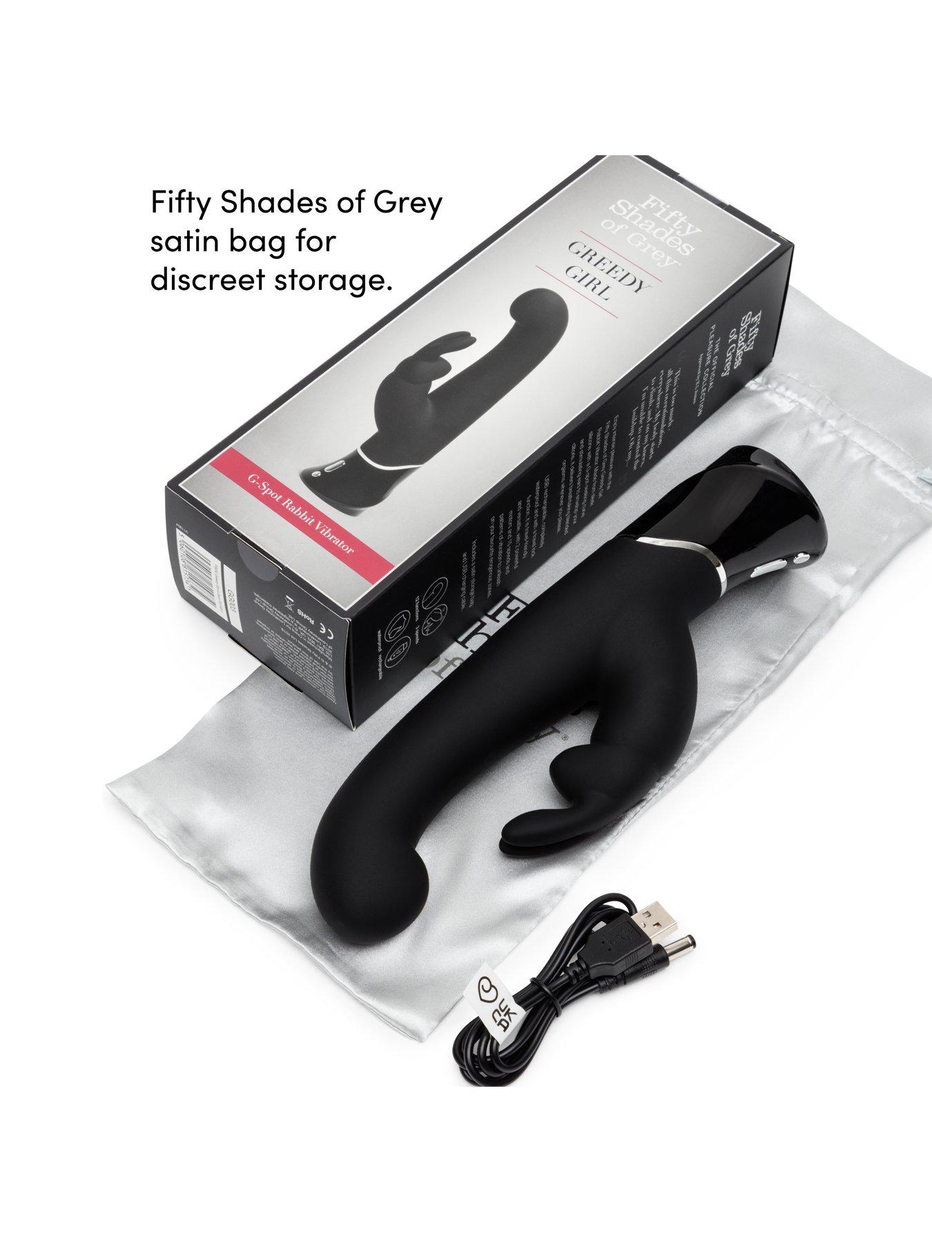 Image 7 of 8 of Fifty Shades of Grey Greedy Girl Rechargeable G-Spot Rabbit Vibrator (Black)