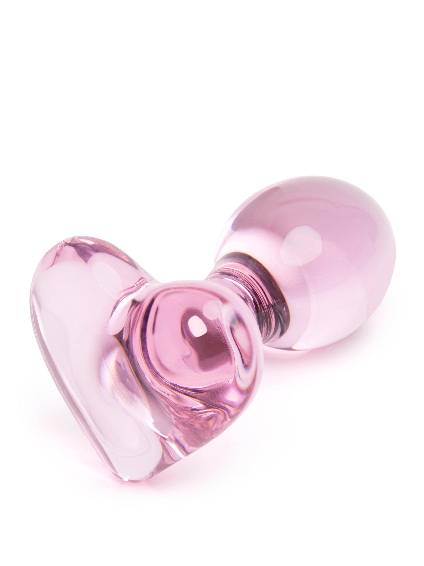 Lovehoney Small Heart Sensual Glass Butt Plug
