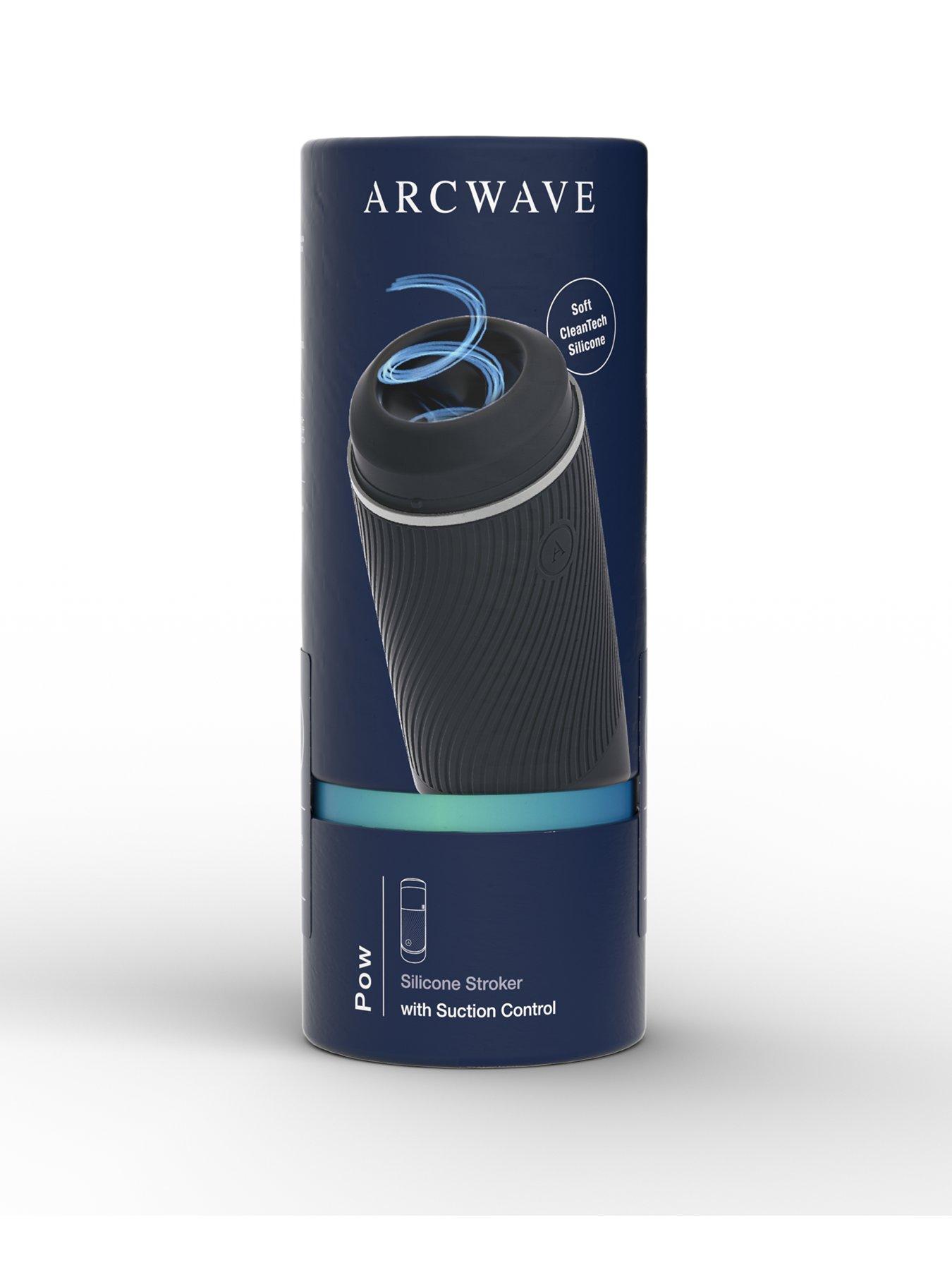 Arcwave Pow Silicone Dual-Entrance Suction Control Male Masturbator Black