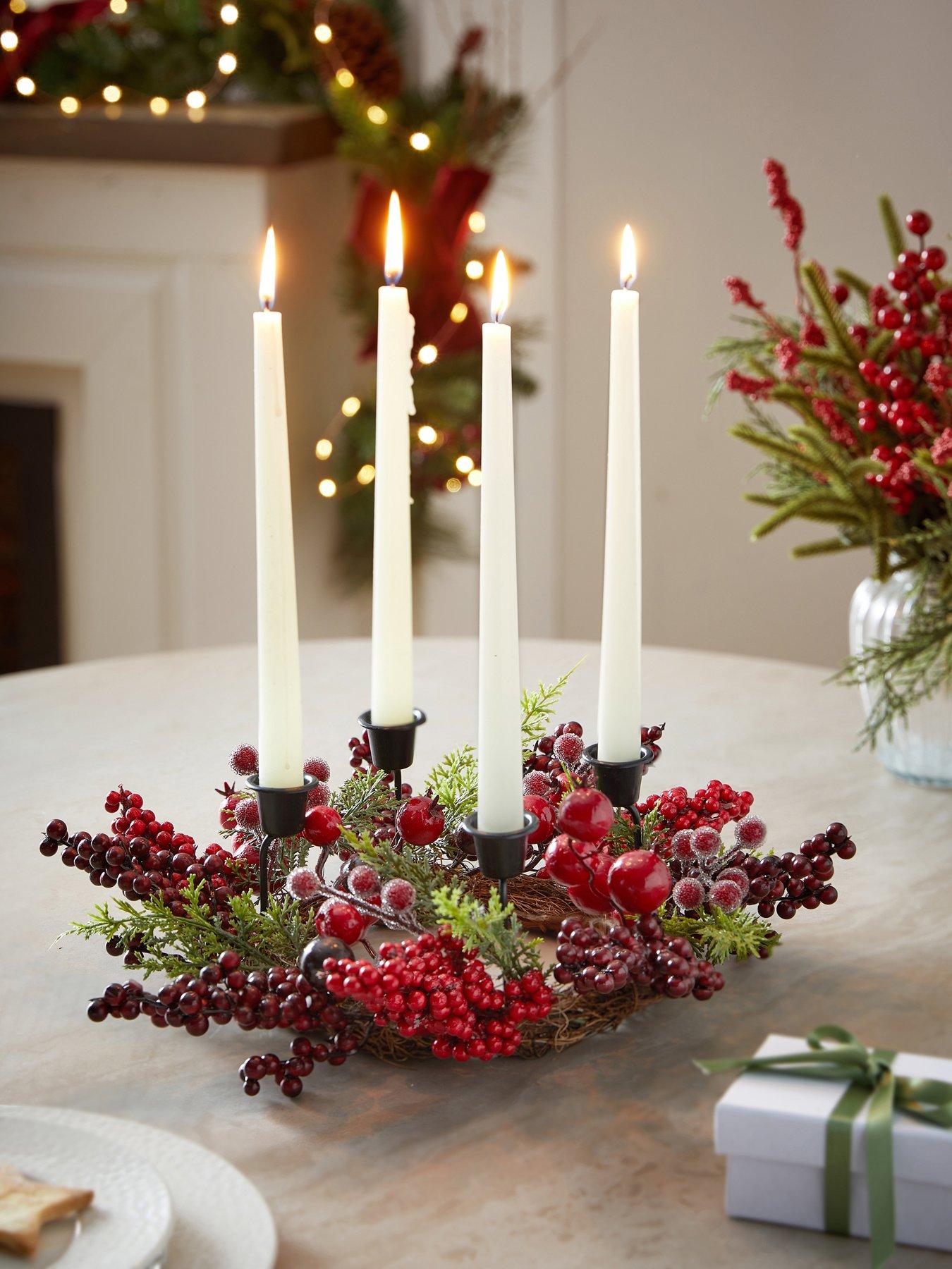 The Very Collection Mixed Berry Table Centre Candle Holder