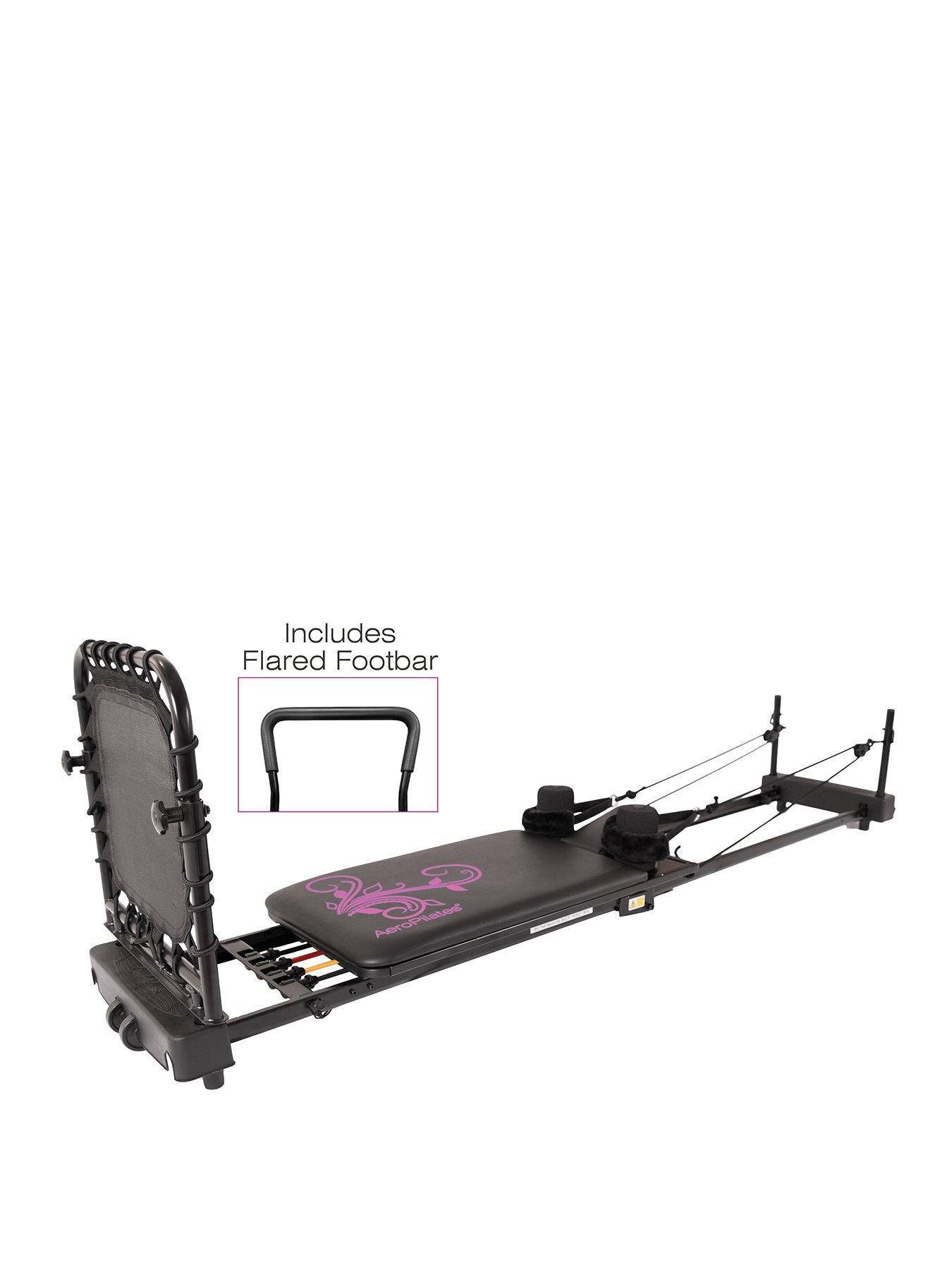Image 1 of 8 of AeroPilates Reformer 4 Cord with Flared Footbar(Black & Pink)
