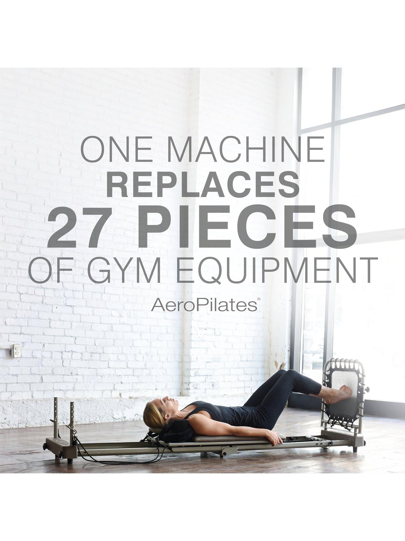 Image 2 of 8 of AeroPilates Reformer 4 Cord with Flared Footbar(Black & Pink)
