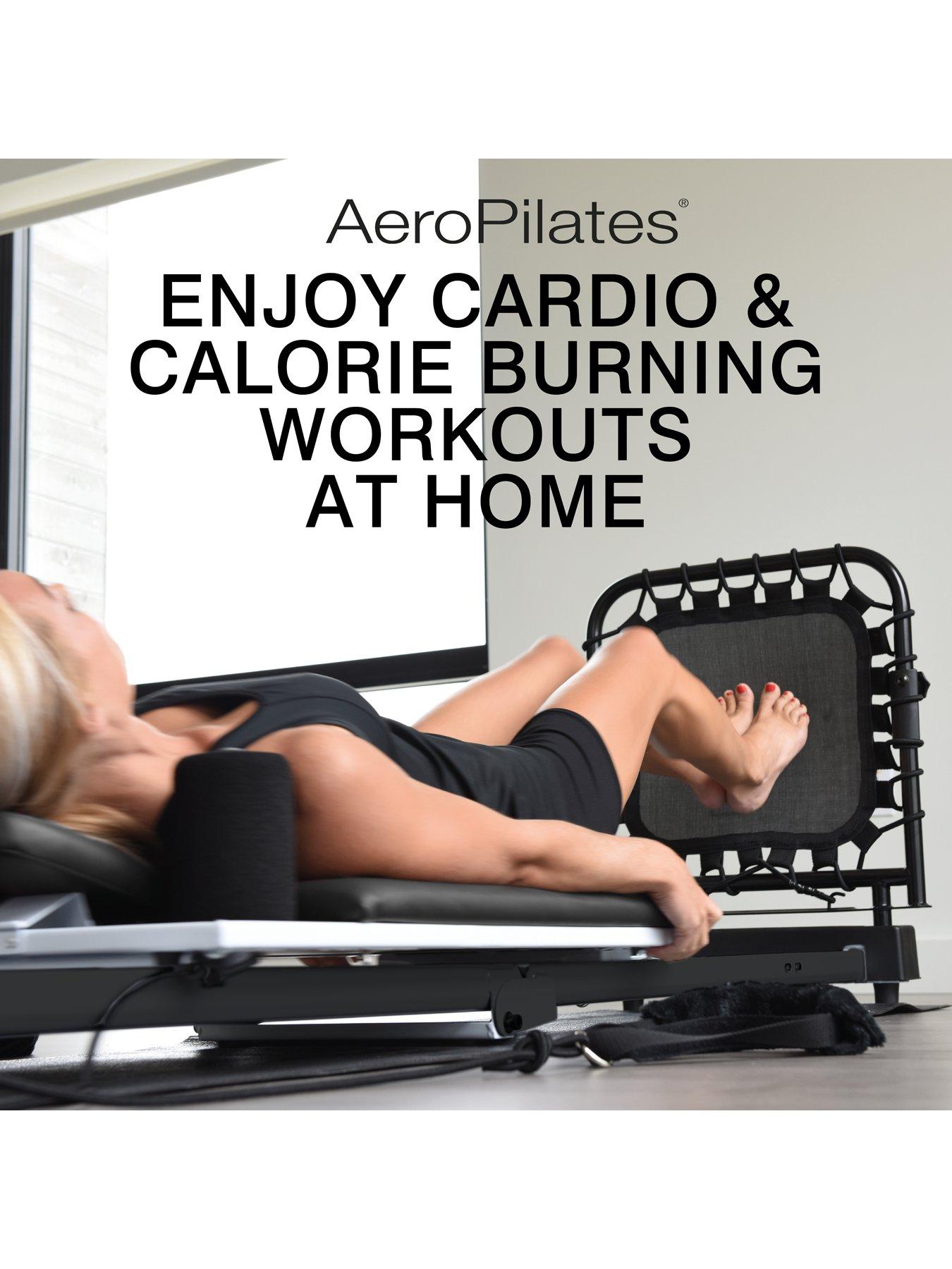 Image 5 of 8 of AeroPilates Reformer 4 Cord with Flared Footbar(Black & Pink)