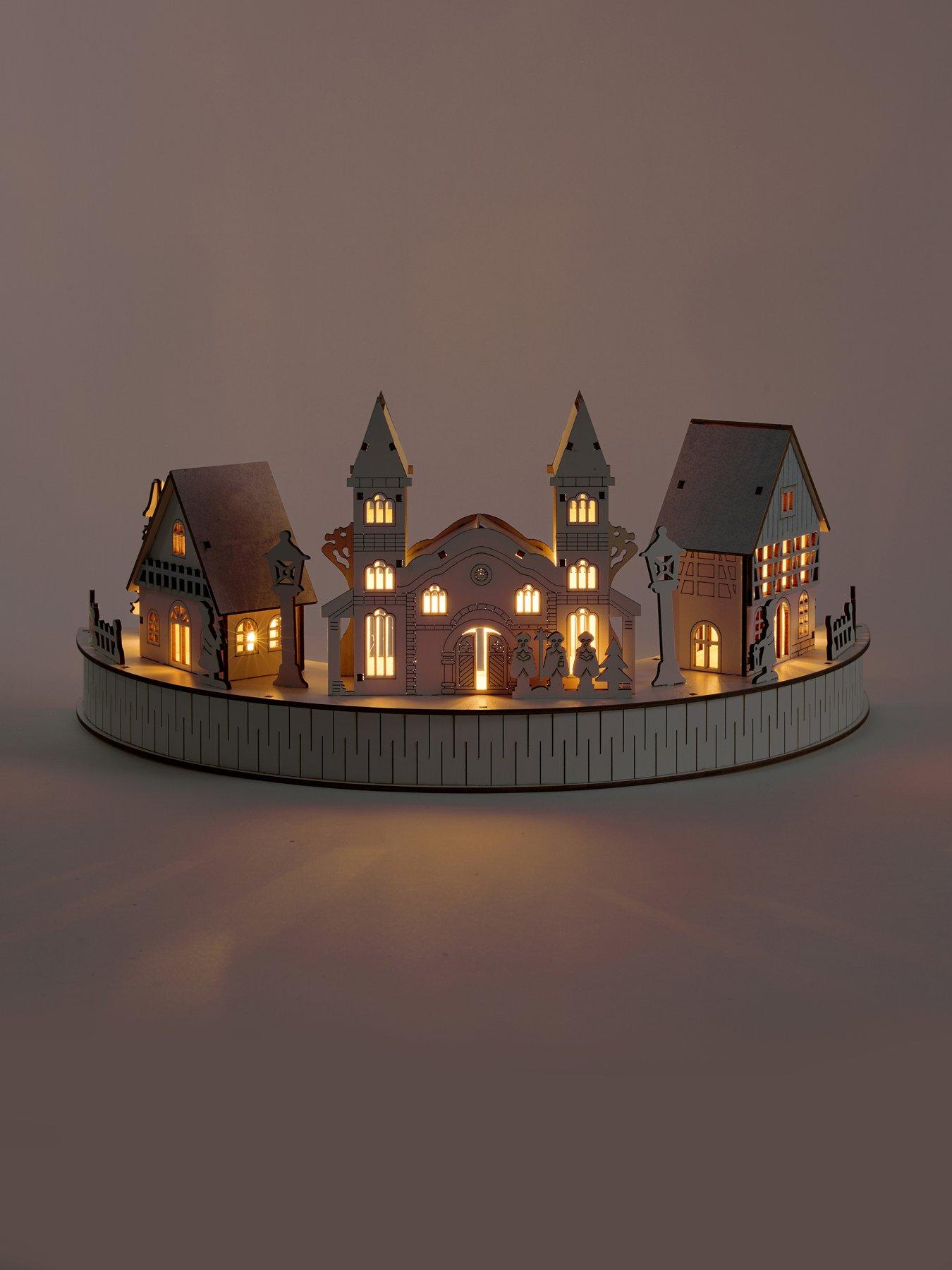 Image 4 of 7 of The Very Collection LED Wooden Church Scene