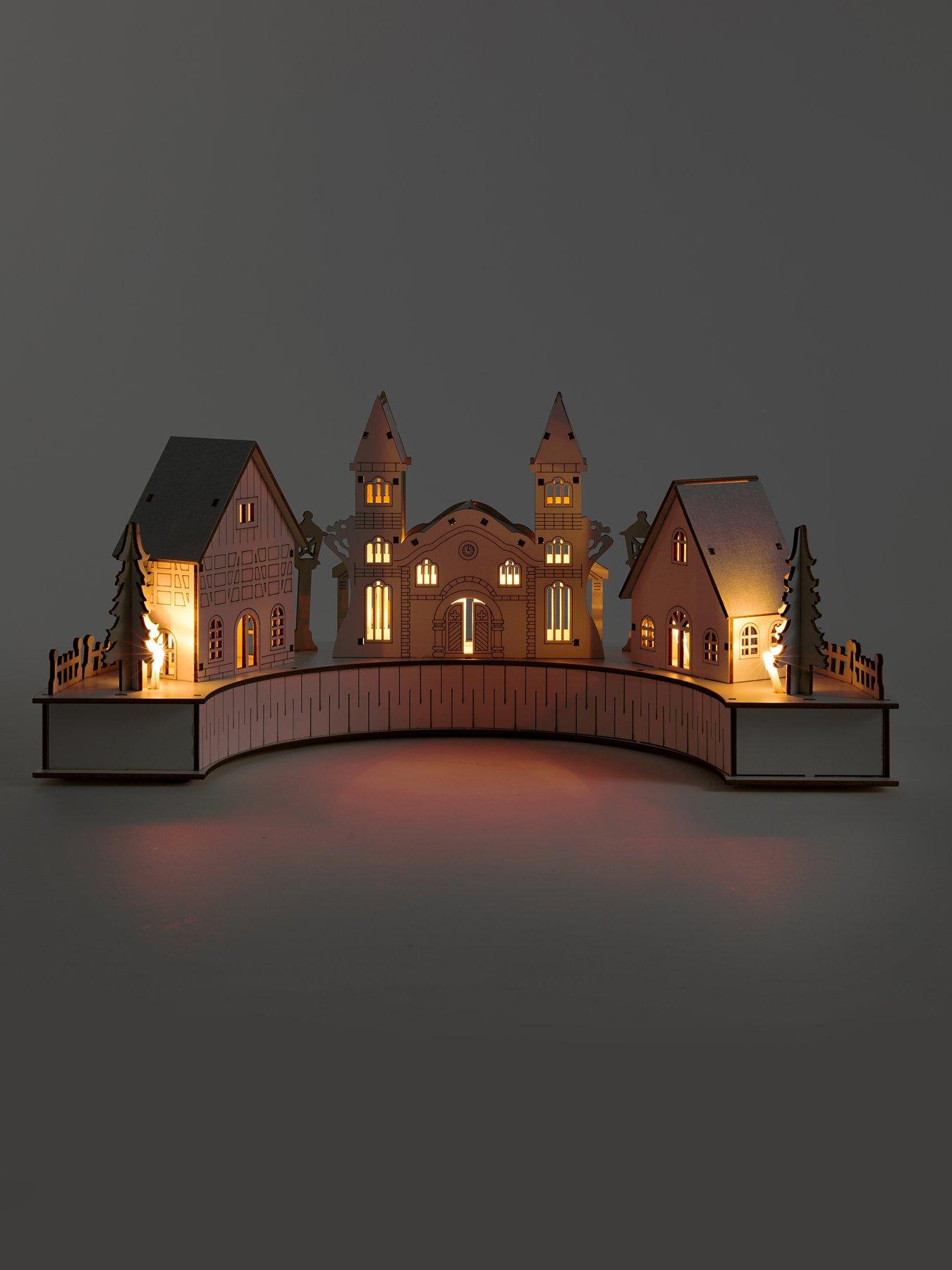 Image 5 of 7 of The Very Collection LED Wooden Church Scene
