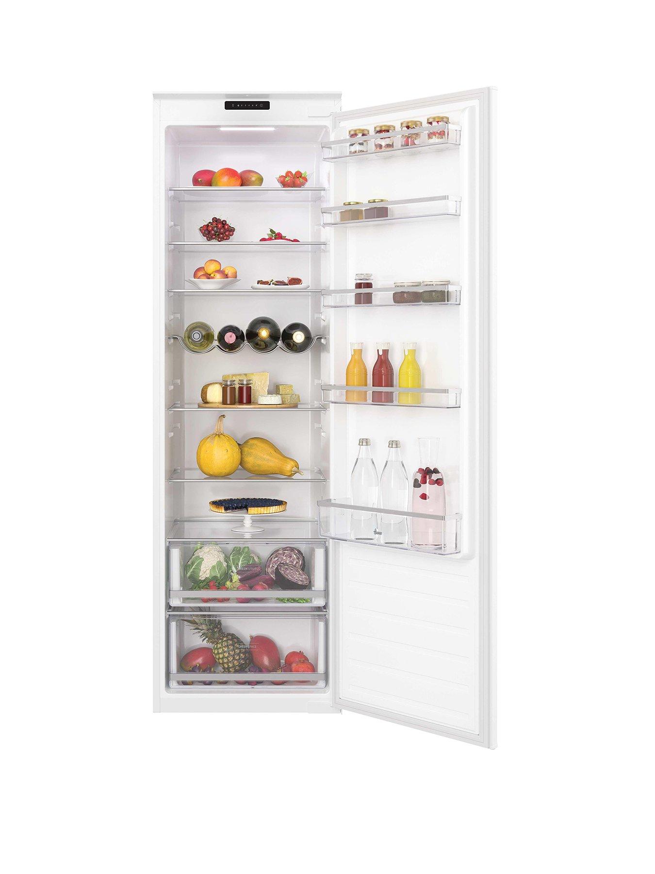 Image 1 of 5 of Hoover HOMS518EWK Single Door BUILT IN FRIDGE White