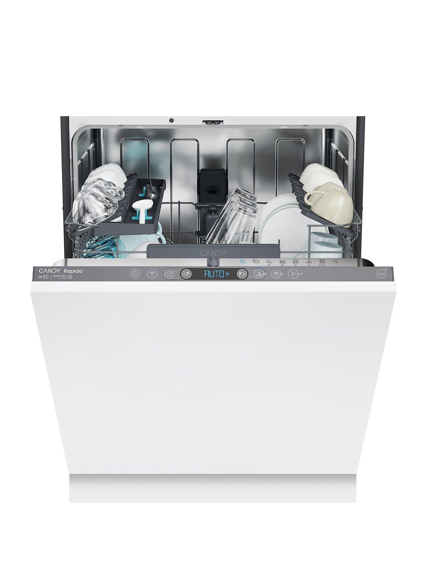 Image 1 of 7 of Candy CI 4B4F0A-80 Full Size 60cm BUILT IN DISHWASHER Anthracite Bezel