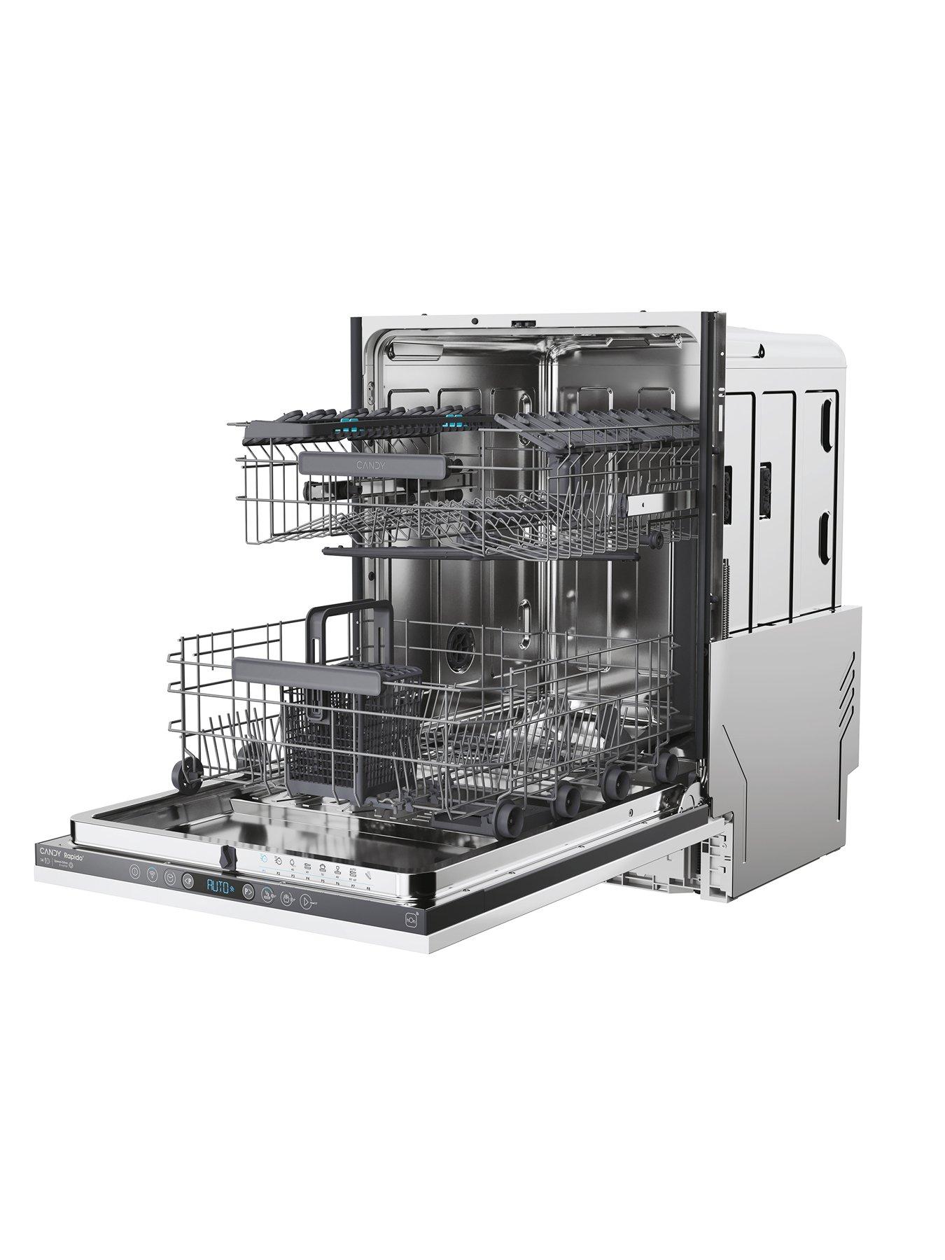 Image 2 of 7 of Candy CI 4B4F0A-80 Full Size 60cm BUILT IN DISHWASHER Anthracite Bezel