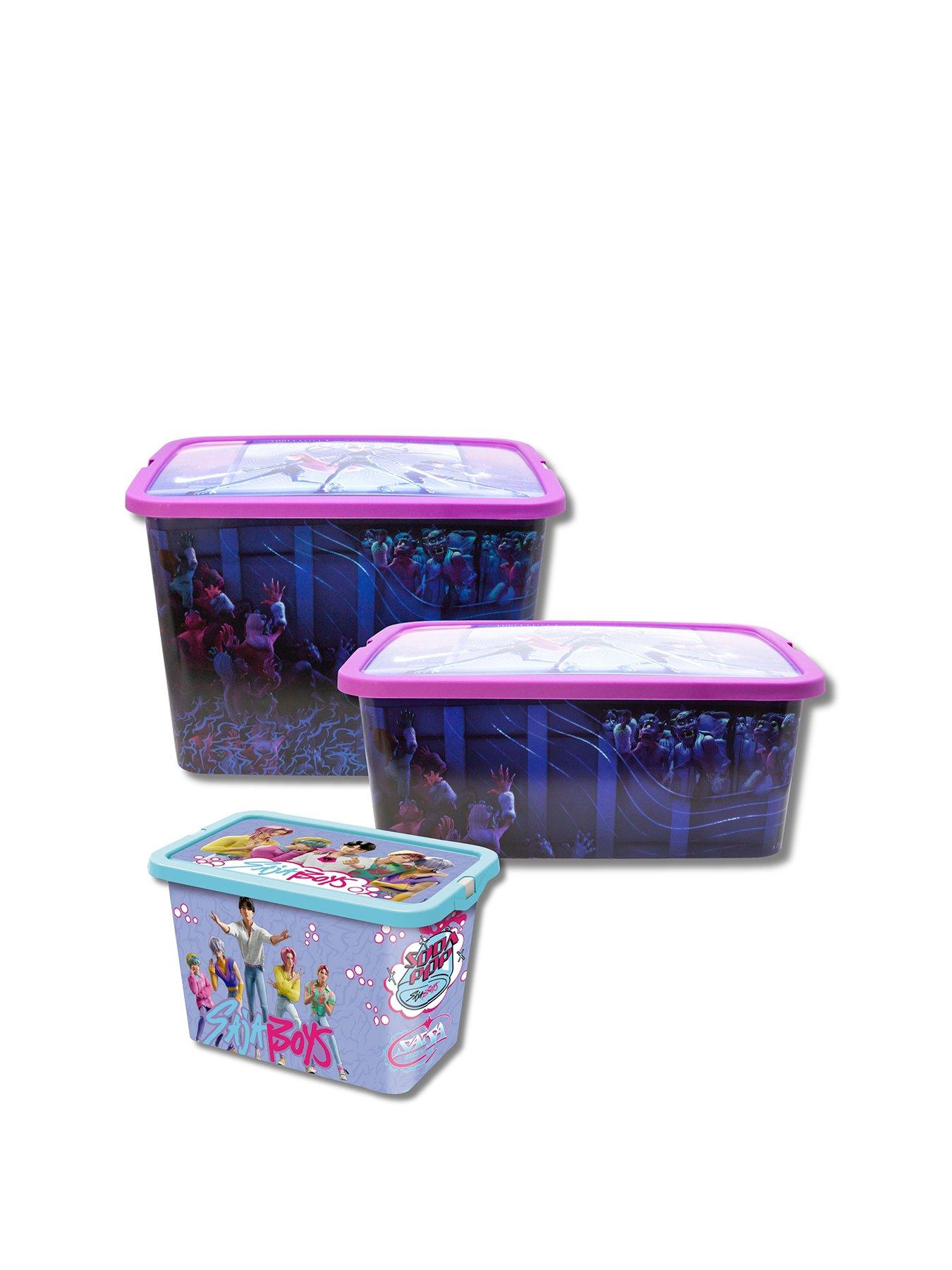 Image 1 of 6 of K-Pop Demon Hunters Stor Storage Click Box 23 L Kpop Demon Hunters