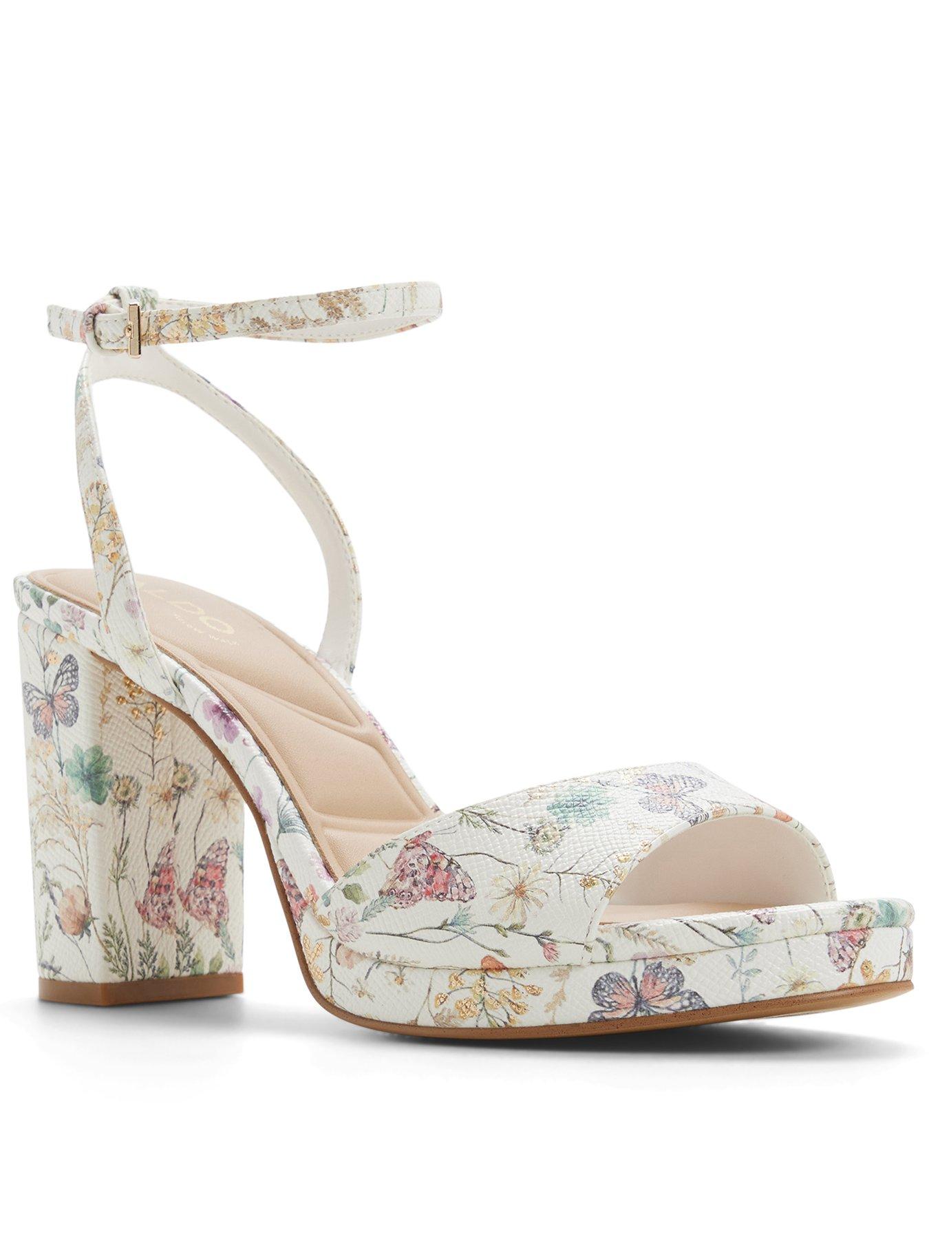 Aldo Gracious Synthetic Heeled Sandals - Print