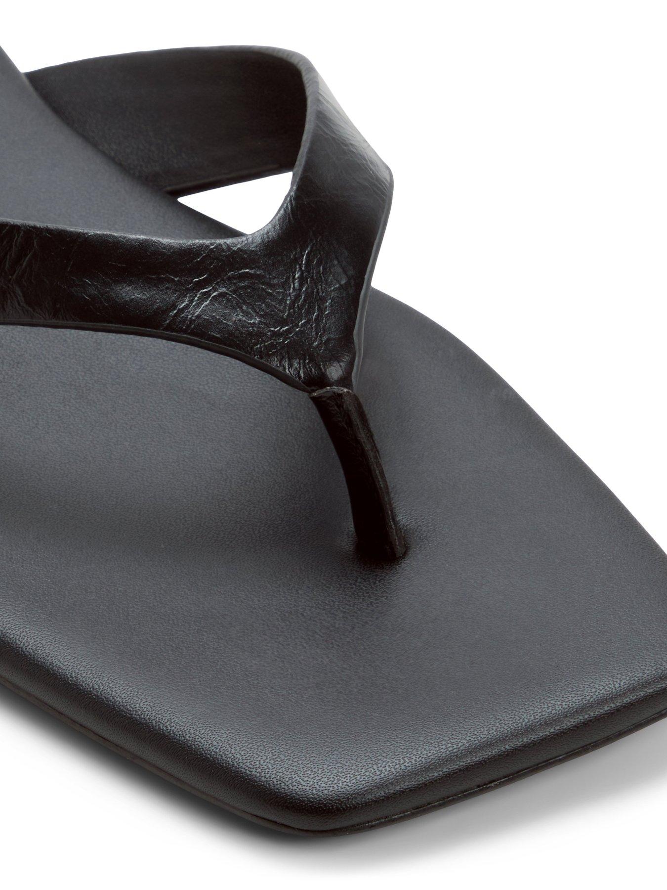 Image 5 of 5 of Aldo Leonnia Synthetic Flat Sandals - Black